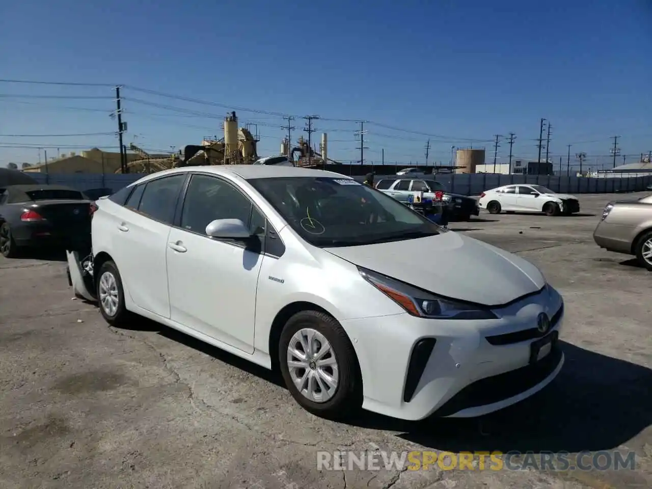 1 Photograph of a damaged car JTDKAMFU8M3142334 TOYOTA PRIUS 2021