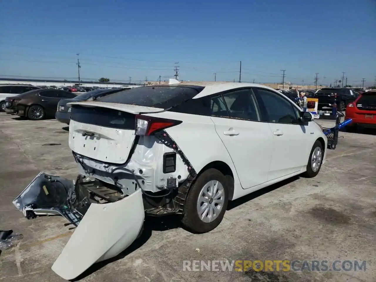 4 Photograph of a damaged car JTDKAMFU8M3142334 TOYOTA PRIUS 2021