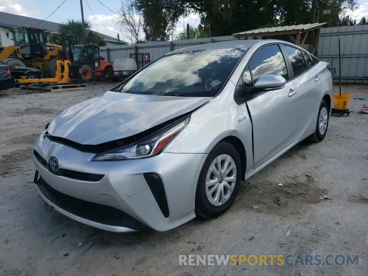 2 Фотография поврежденного автомобиля JTDKAMFU8M3142379 TOYOTA PRIUS 2021