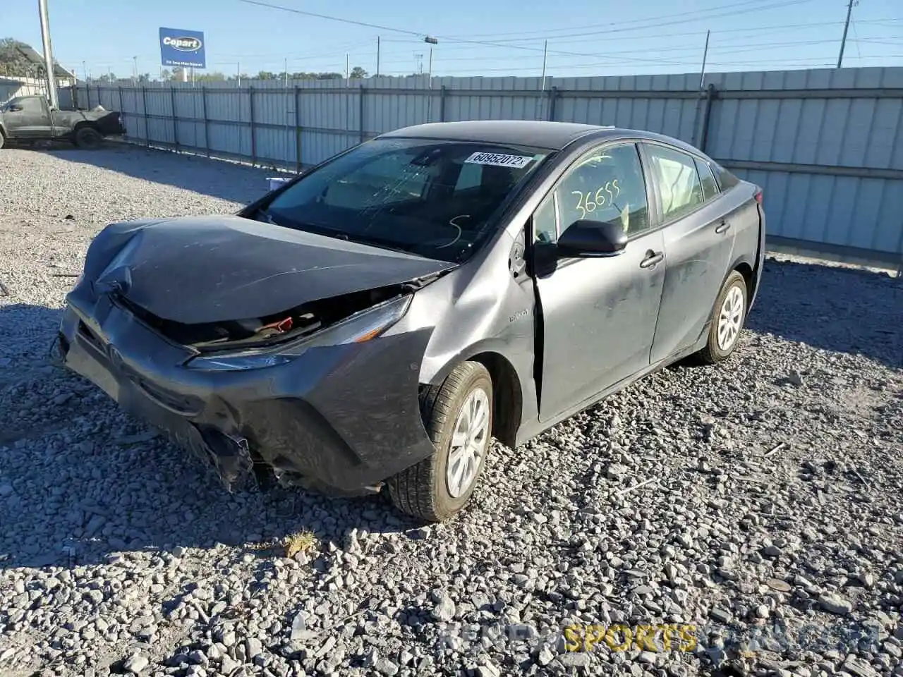 2 Photograph of a damaged car JTDKAMFU8M3144813 TOYOTA PRIUS 2021