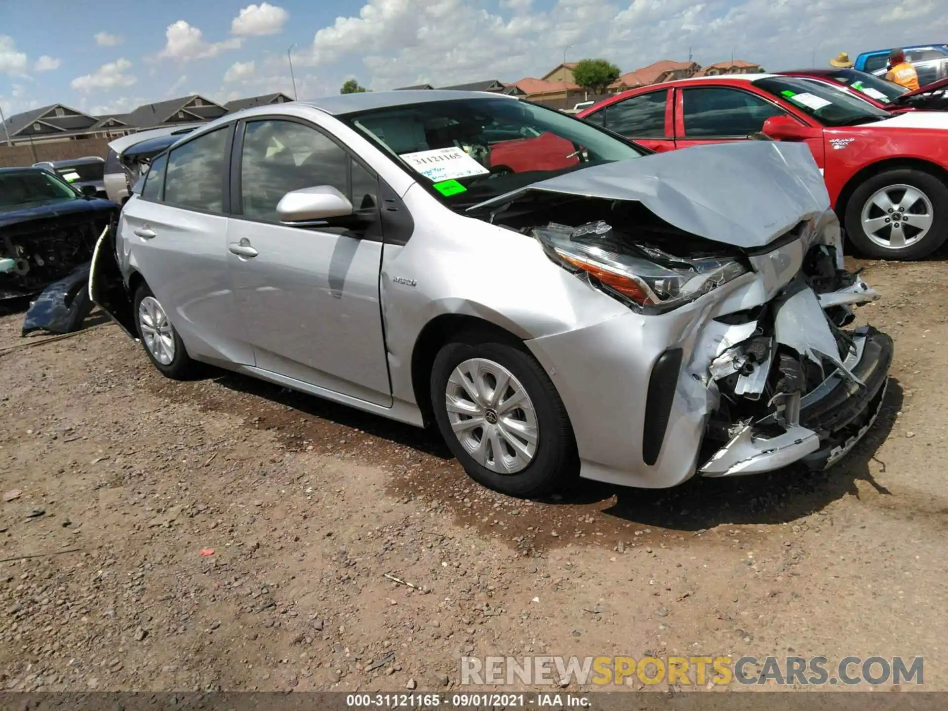 1 Photograph of a damaged car JTDKAMFU8M3145511 TOYOTA PRIUS 2021