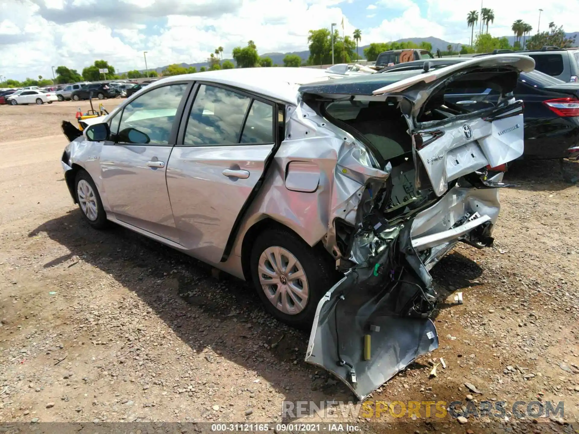 3 Photograph of a damaged car JTDKAMFU8M3145511 TOYOTA PRIUS 2021