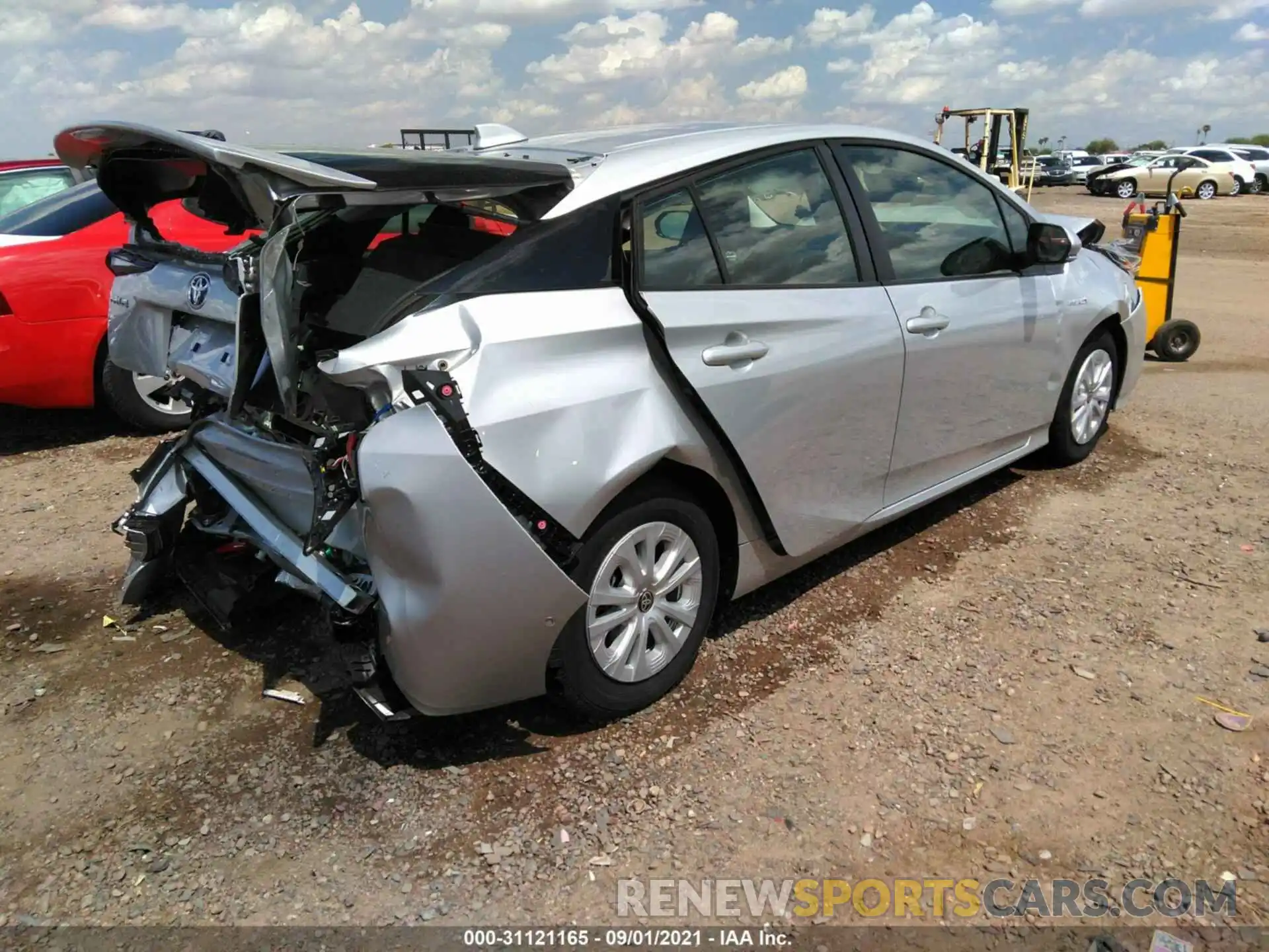 4 Photograph of a damaged car JTDKAMFU8M3145511 TOYOTA PRIUS 2021