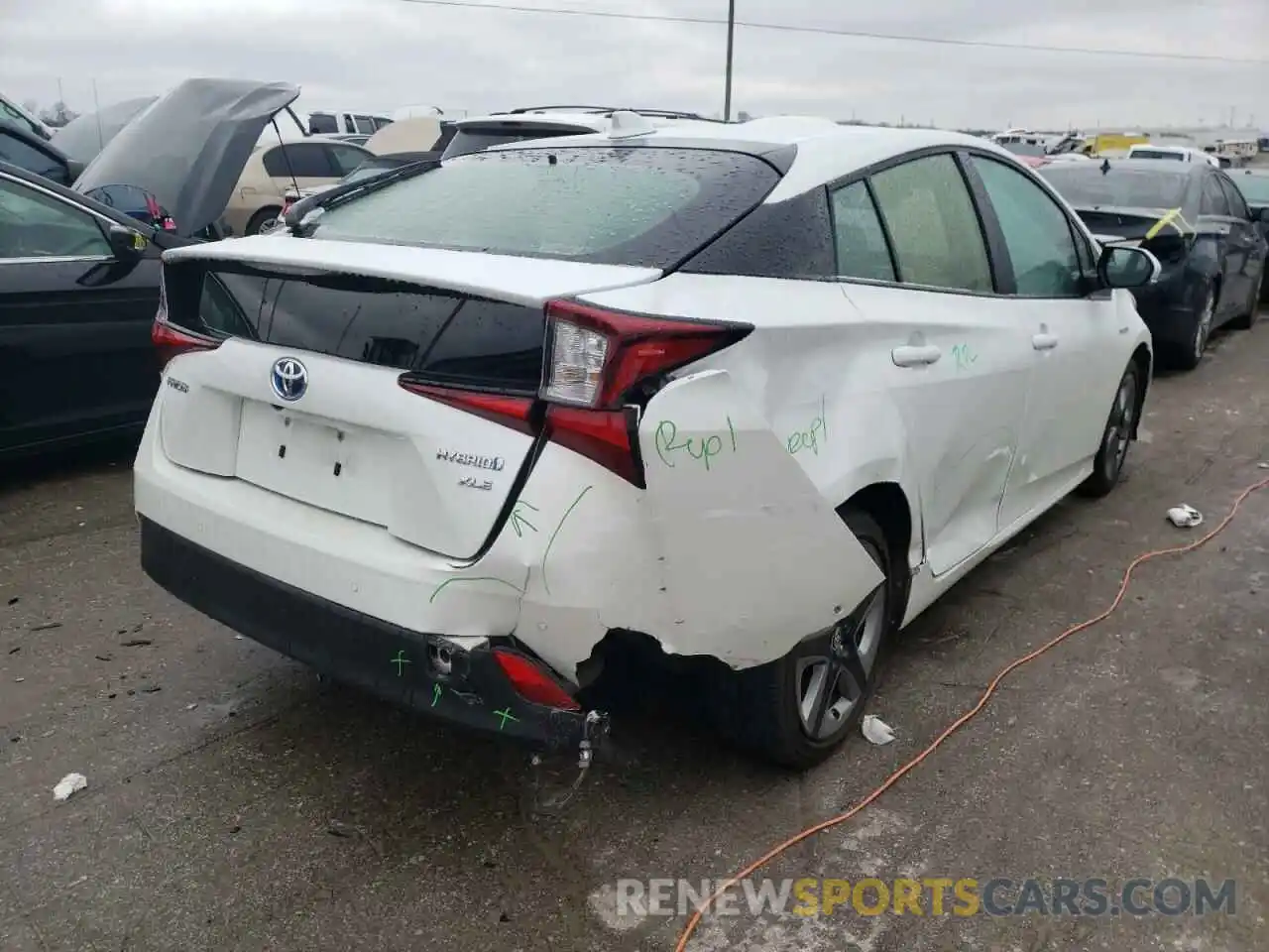 4 Photograph of a damaged car JTDKAMFU8M3145587 TOYOTA PRIUS 2021