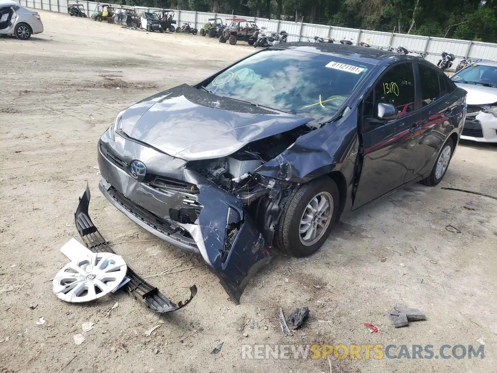 2 Photograph of a damaged car JTDKAMFU8M3147467 TOYOTA PRIUS 2021