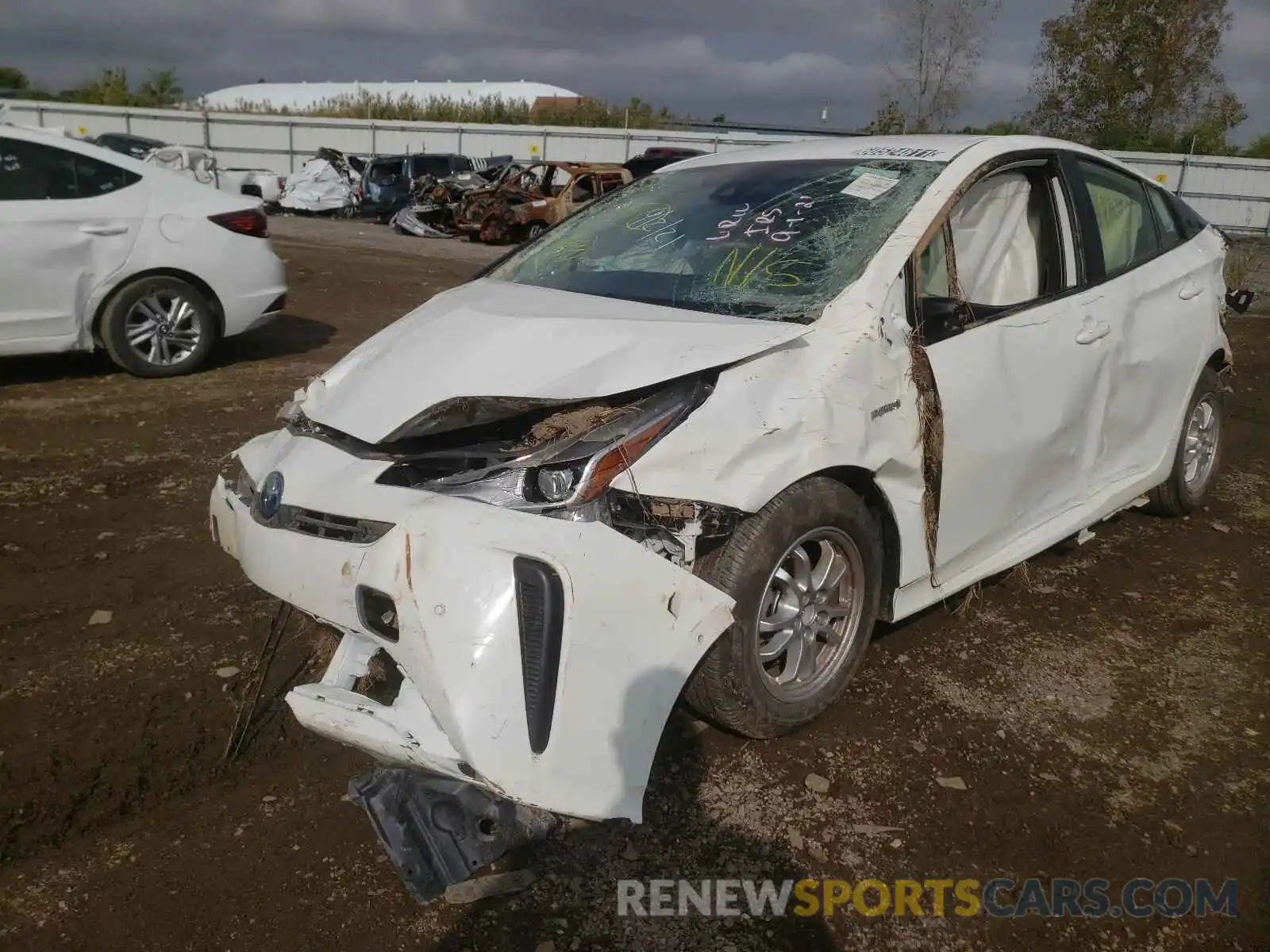 2 Photograph of a damaged car JTDKAMFU8M3147887 TOYOTA PRIUS 2021