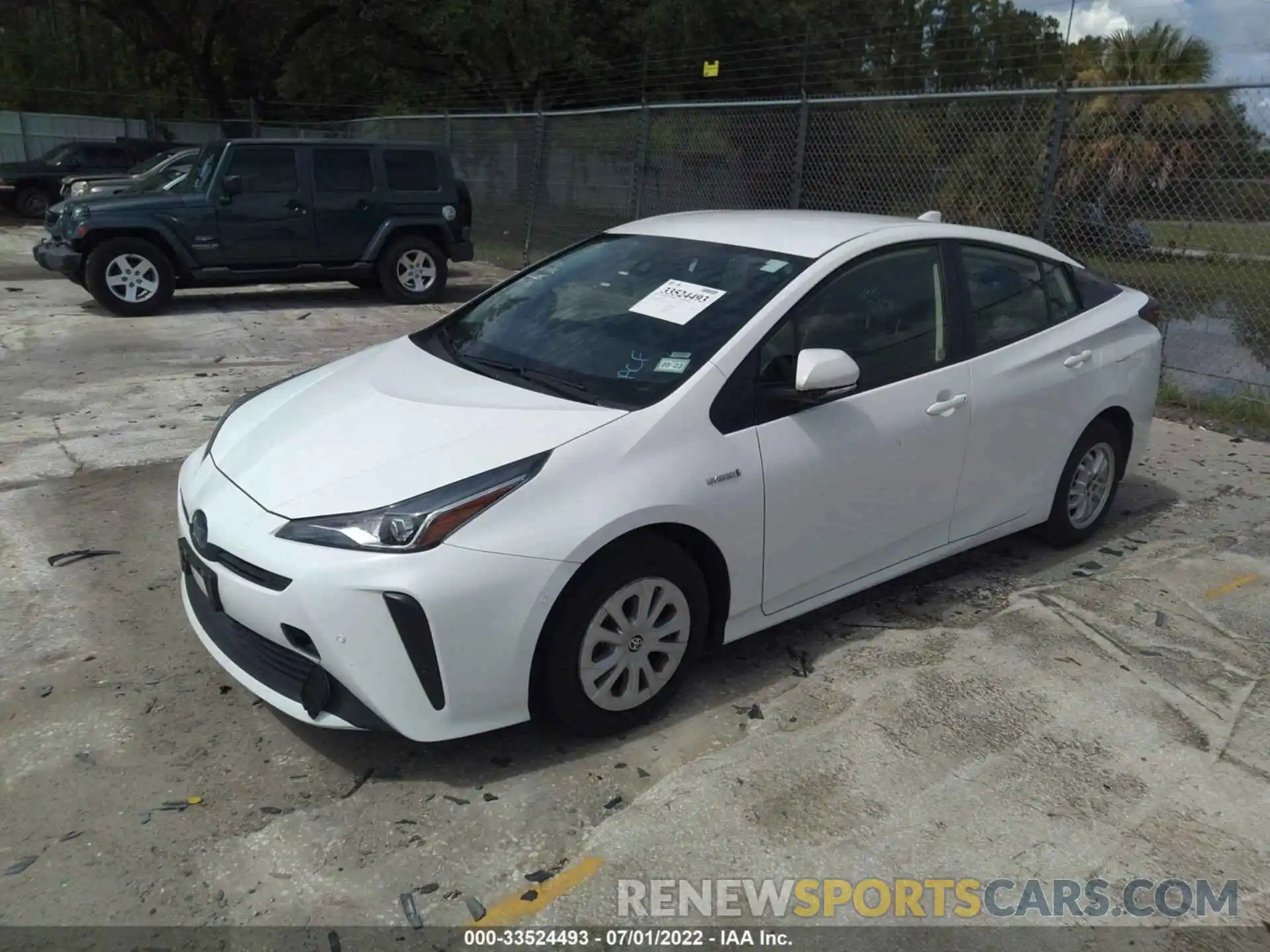 2 Photograph of a damaged car JTDKAMFU8M3148392 TOYOTA PRIUS 2021