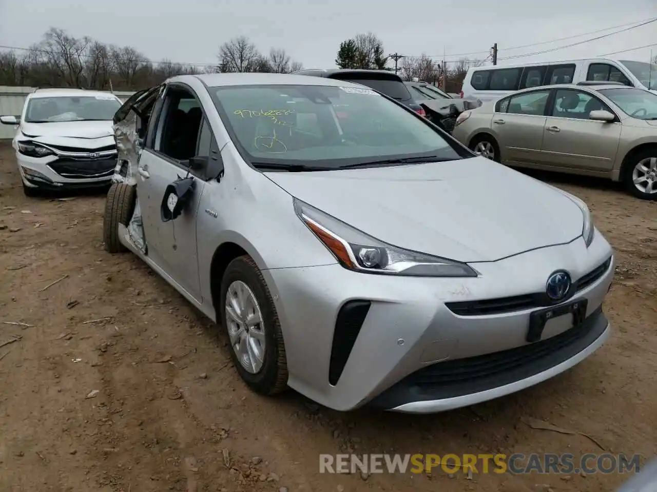 1 Photograph of a damaged car JTDKAMFU8M3148666 TOYOTA PRIUS 2021