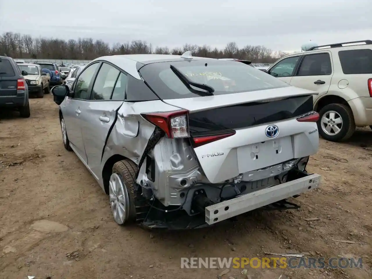 3 Photograph of a damaged car JTDKAMFU8M3148666 TOYOTA PRIUS 2021