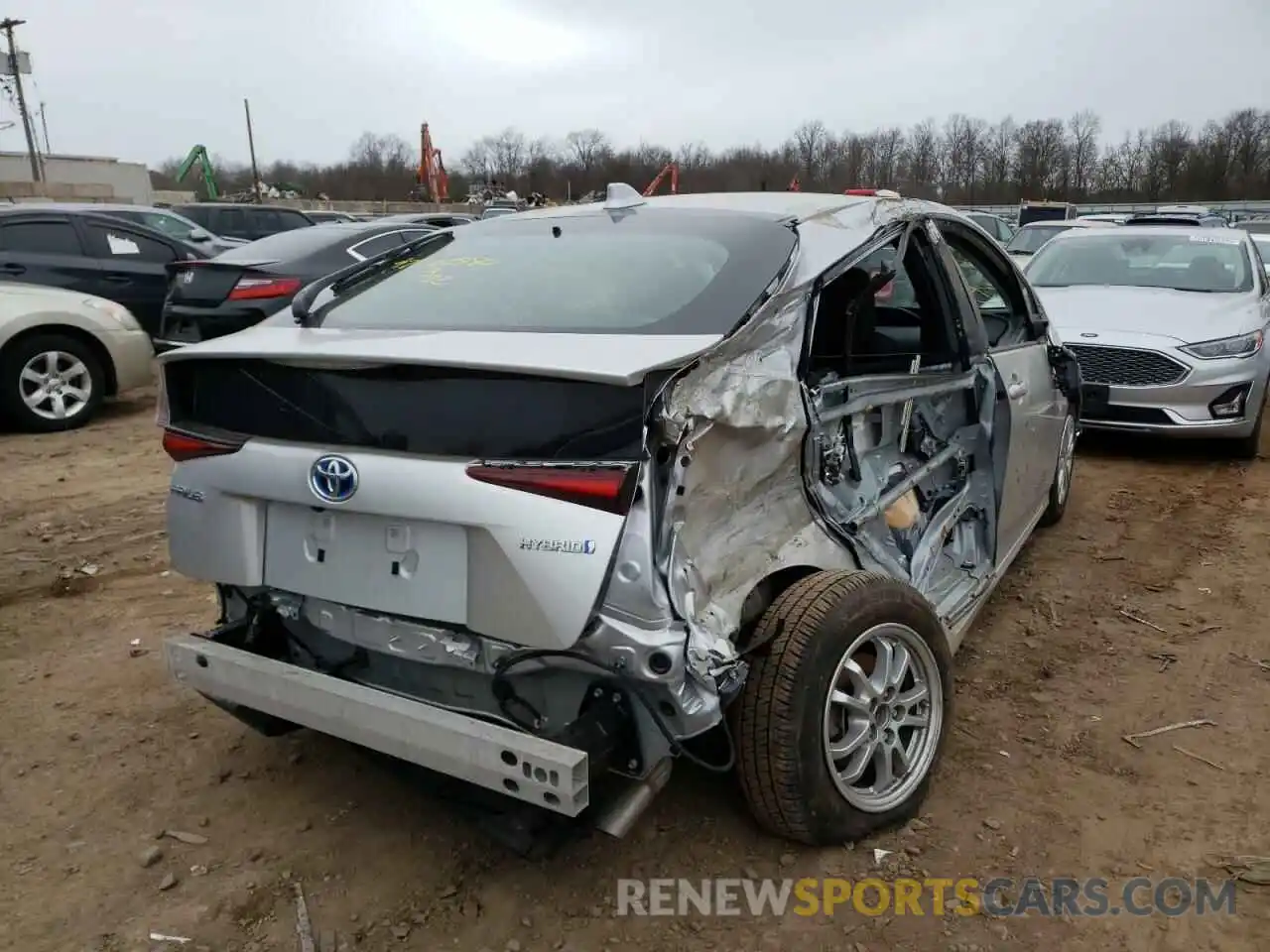 4 Photograph of a damaged car JTDKAMFU8M3148666 TOYOTA PRIUS 2021