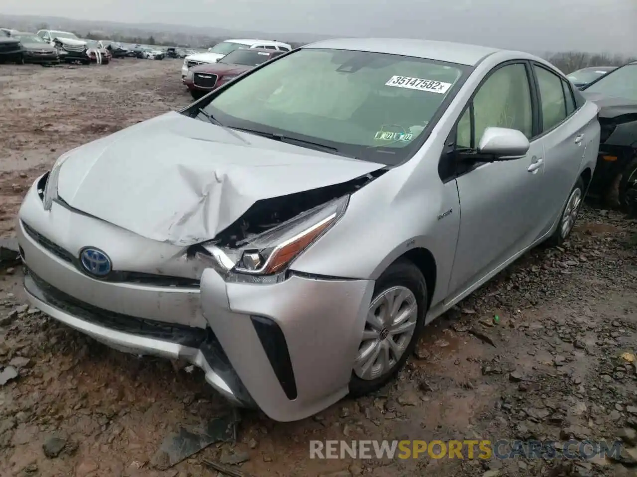 2 Photograph of a damaged car JTDKAMFU8M3149090 TOYOTA PRIUS 2021