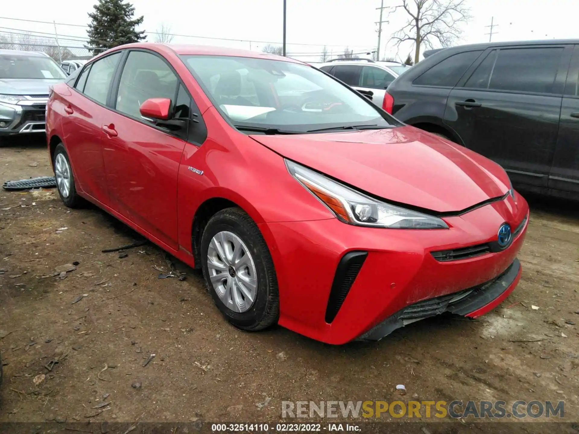 1 Фотография поврежденного автомобиля JTDKAMFU8M3149378 TOYOTA PRIUS 2021