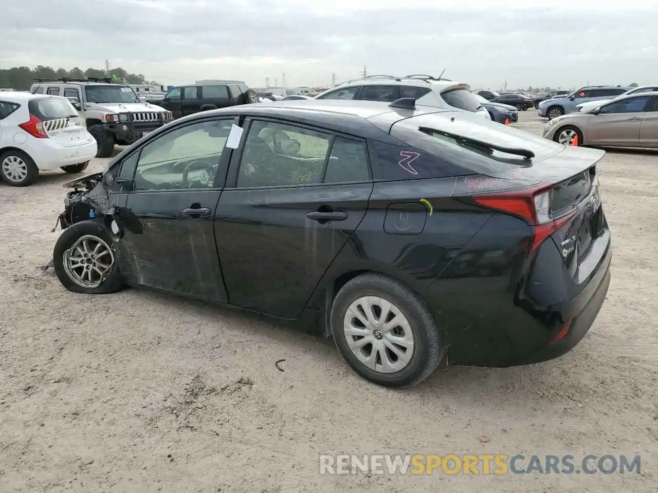 2 Photograph of a damaged car JTDKAMFU8M3149901 TOYOTA PRIUS 2021