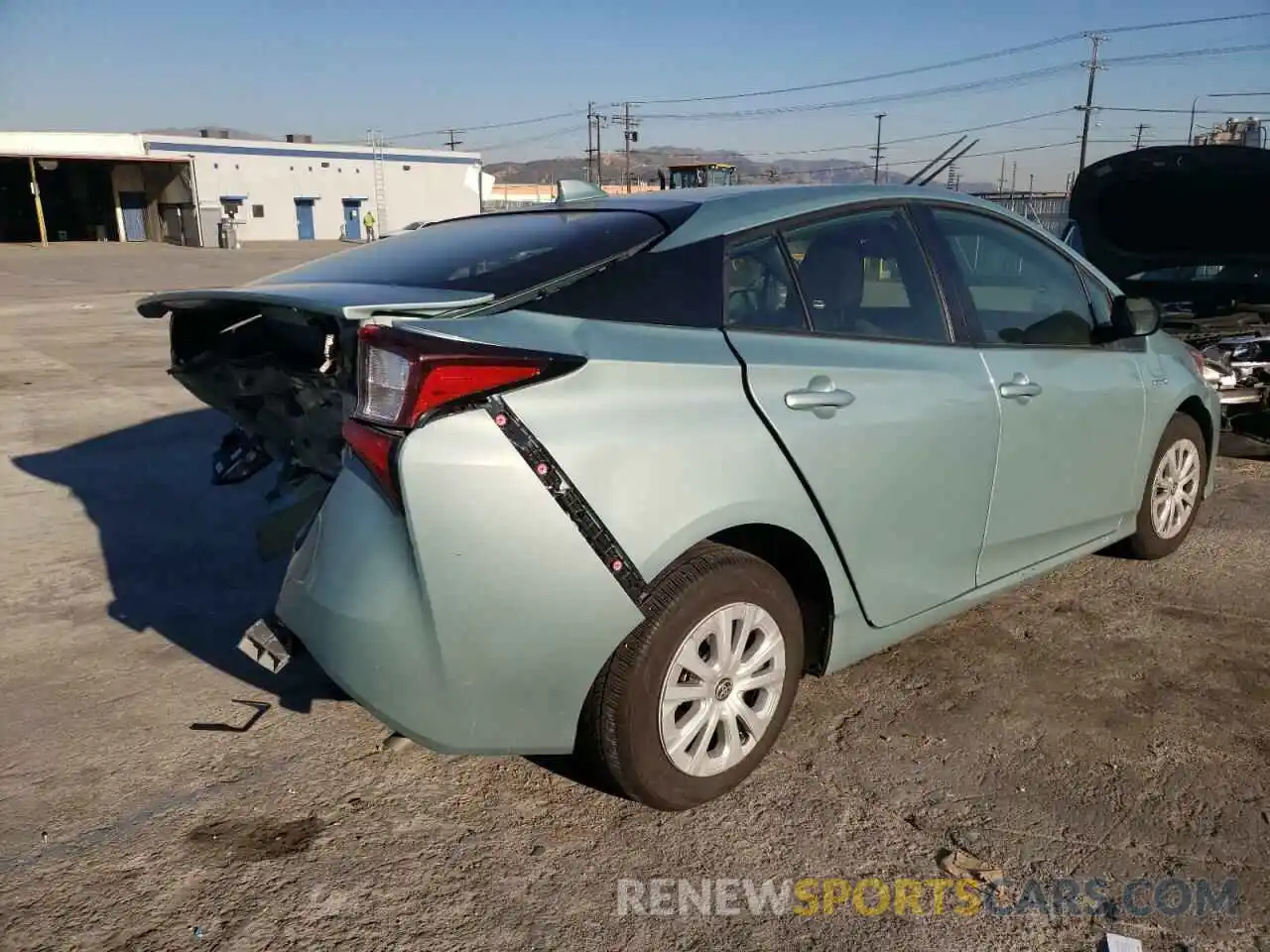 4 Фотография поврежденного автомобиля JTDKAMFU8M3152586 TOYOTA PRIUS 2021