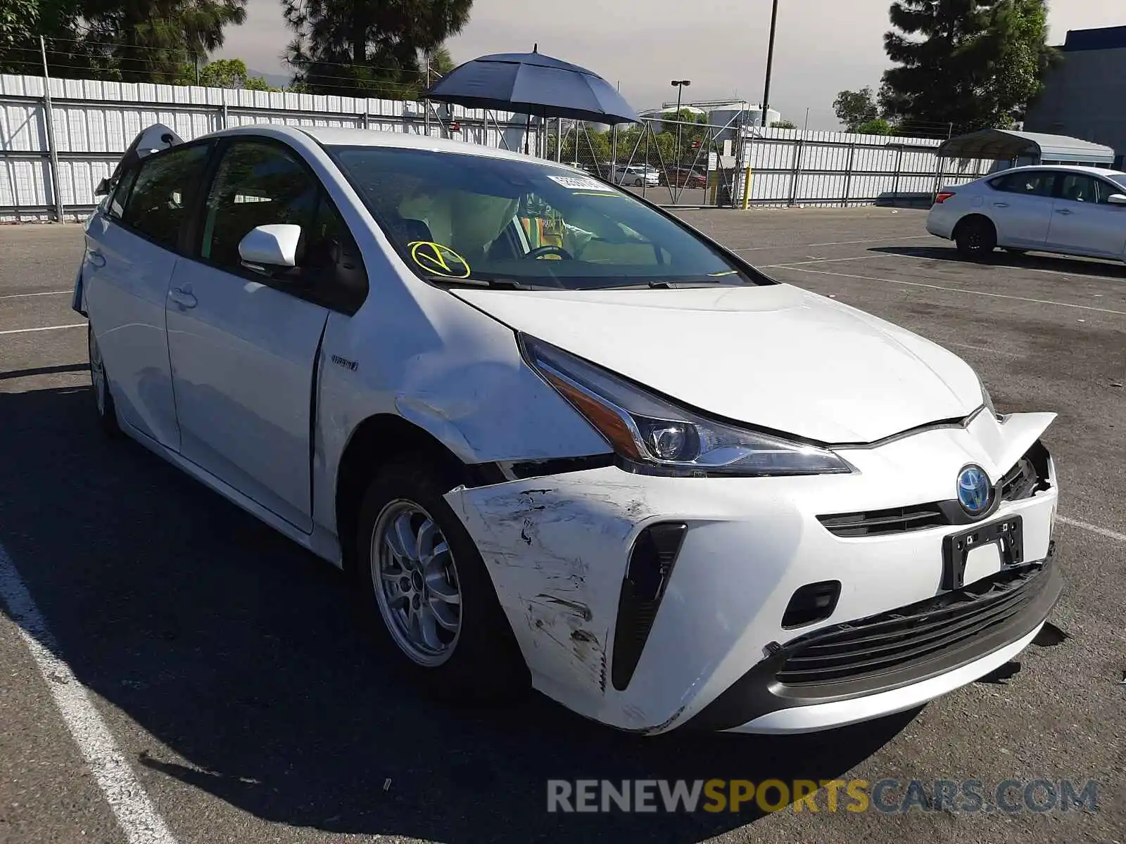 1 Photograph of a damaged car JTDKAMFU8M3152992 TOYOTA PRIUS 2021