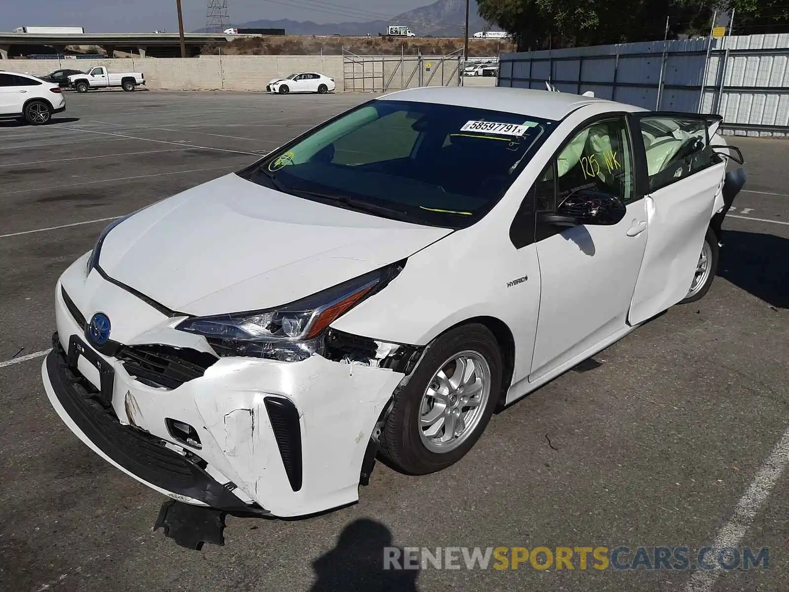 2 Photograph of a damaged car JTDKAMFU8M3152992 TOYOTA PRIUS 2021