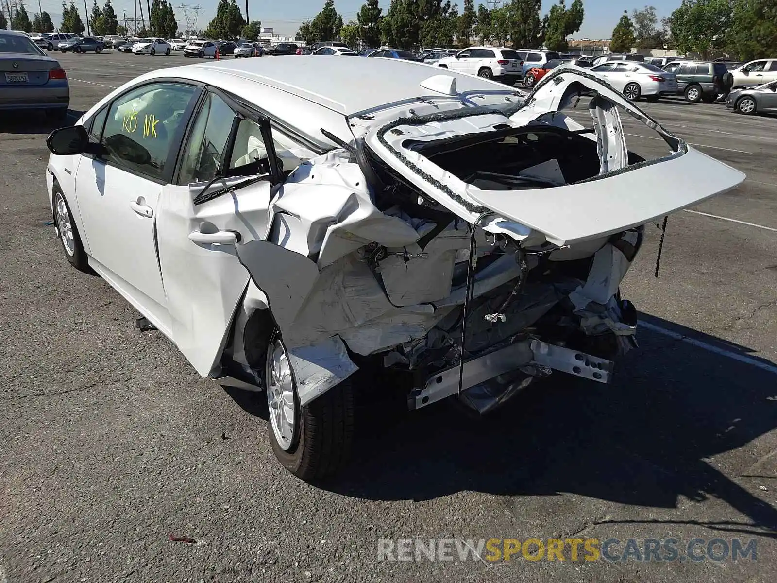 3 Photograph of a damaged car JTDKAMFU8M3152992 TOYOTA PRIUS 2021