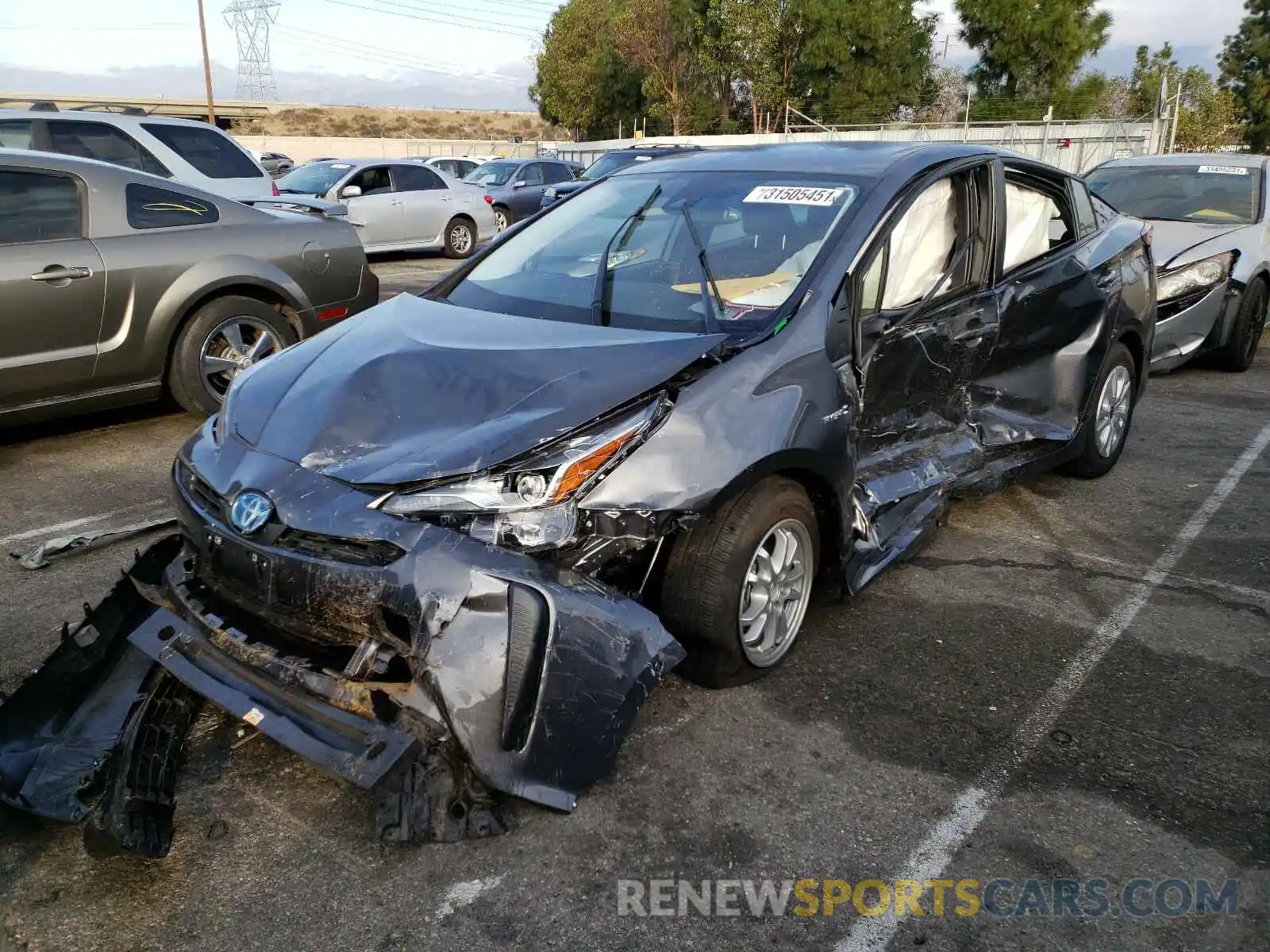 2 Photograph of a damaged car JTDKAMFU9M3128510 TOYOTA PRIUS 2021