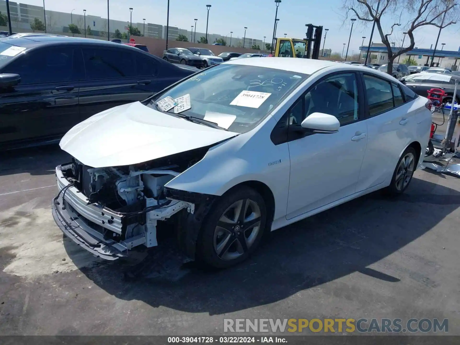 2 Photograph of a damaged car JTDKAMFU9M3128555 TOYOTA PRIUS 2021