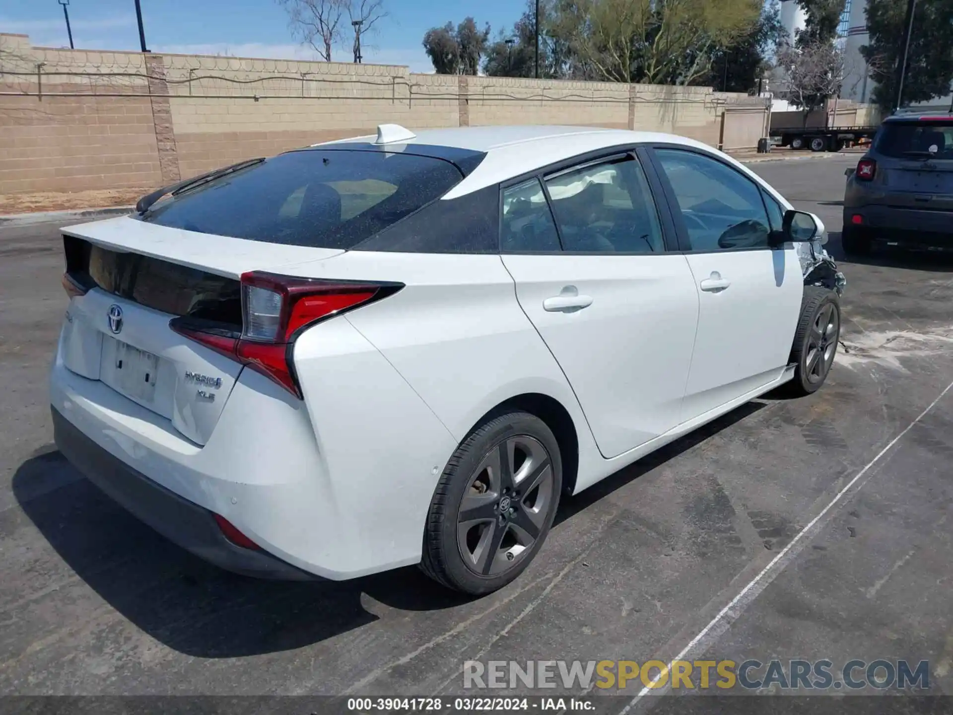 4 Photograph of a damaged car JTDKAMFU9M3128555 TOYOTA PRIUS 2021