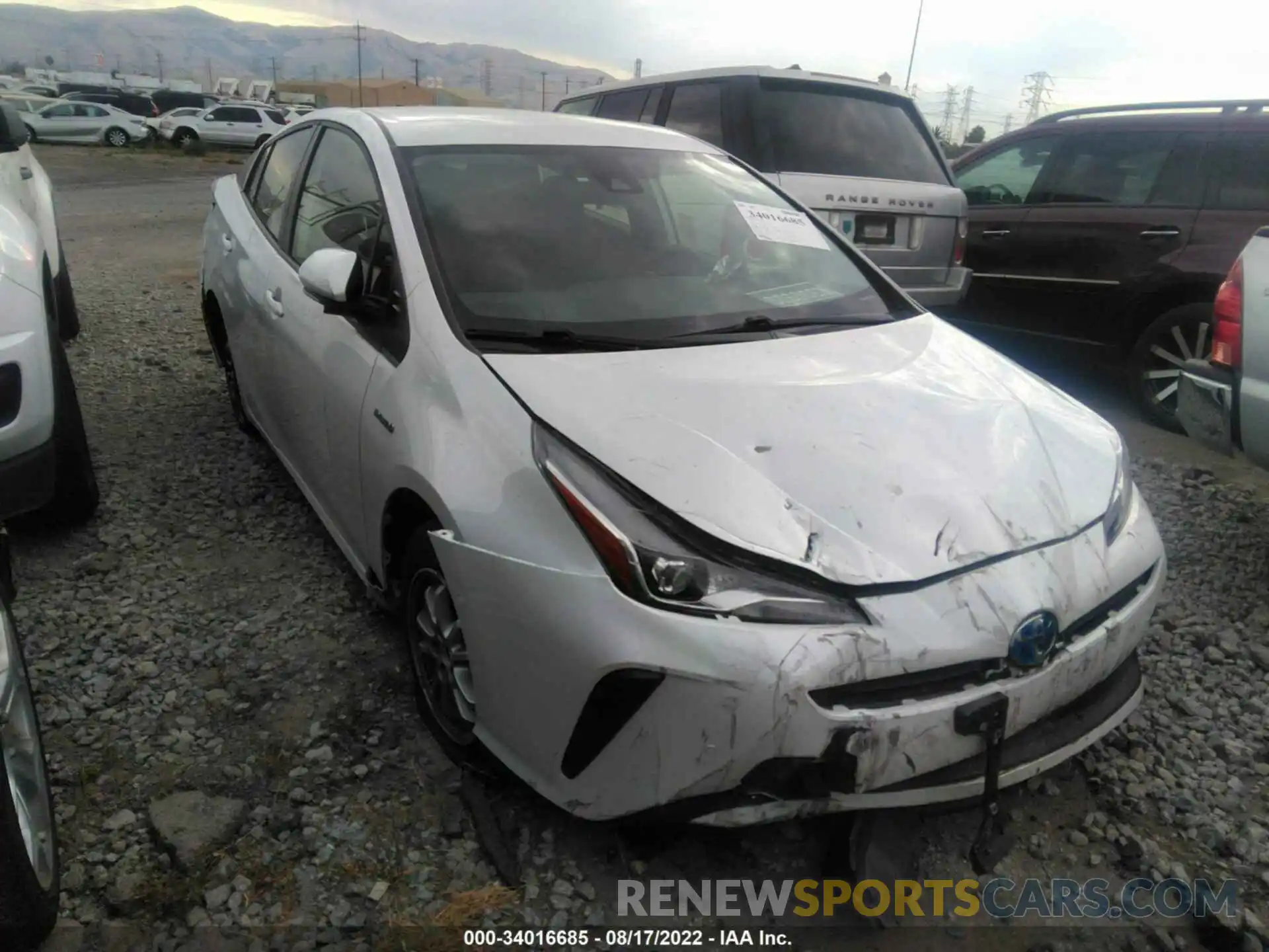 1 Photograph of a damaged car JTDKAMFU9M3132766 TOYOTA PRIUS 2021