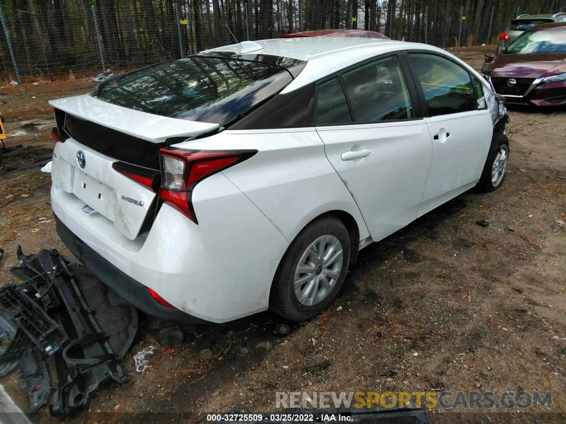 4 Photograph of a damaged car JTDKAMFU9M3135439 TOYOTA PRIUS 2021