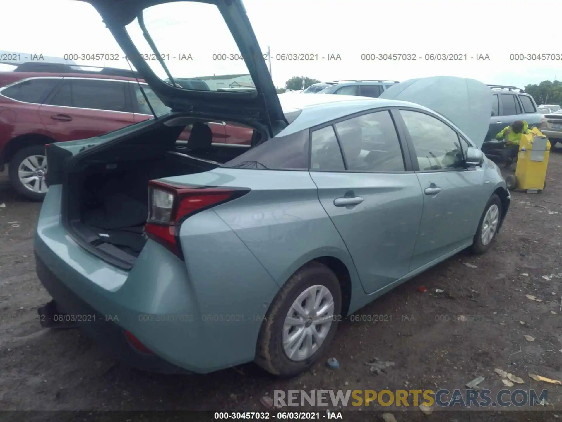 4 Photograph of a damaged car JTDKAMFU9M3135540 TOYOTA PRIUS 2021