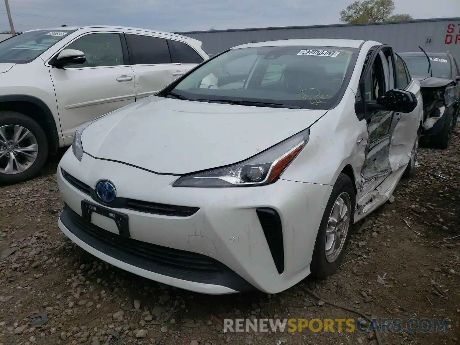 2 Photograph of a damaged car JTDKAMFU9M3136557 TOYOTA PRIUS 2021