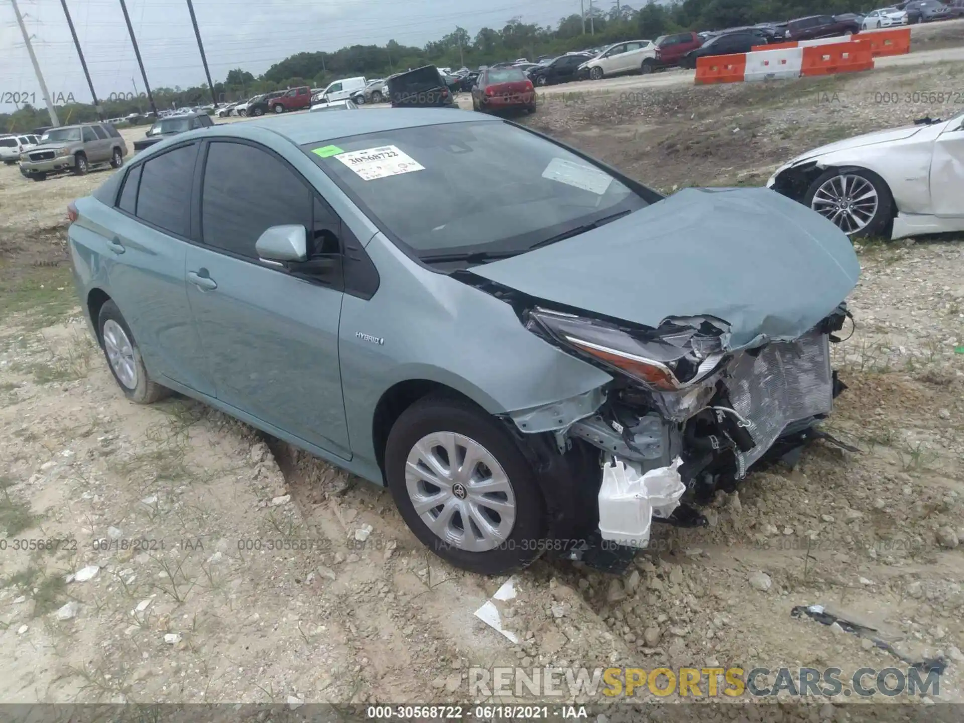 1 Photograph of a damaged car JTDKAMFU9M3138907 TOYOTA PRIUS 2021