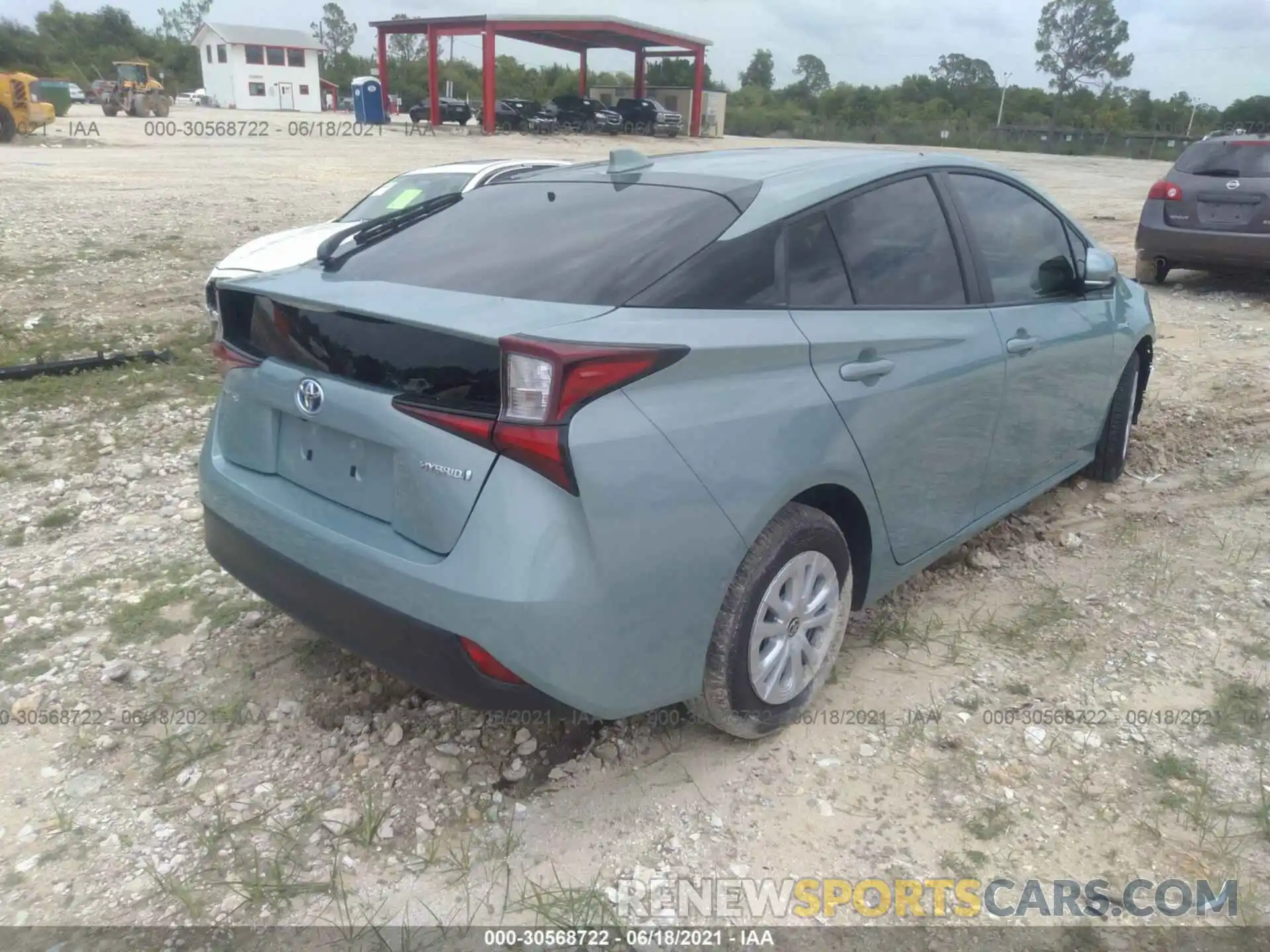 4 Фотография поврежденного автомобиля JTDKAMFU9M3138907 TOYOTA PRIUS 2021