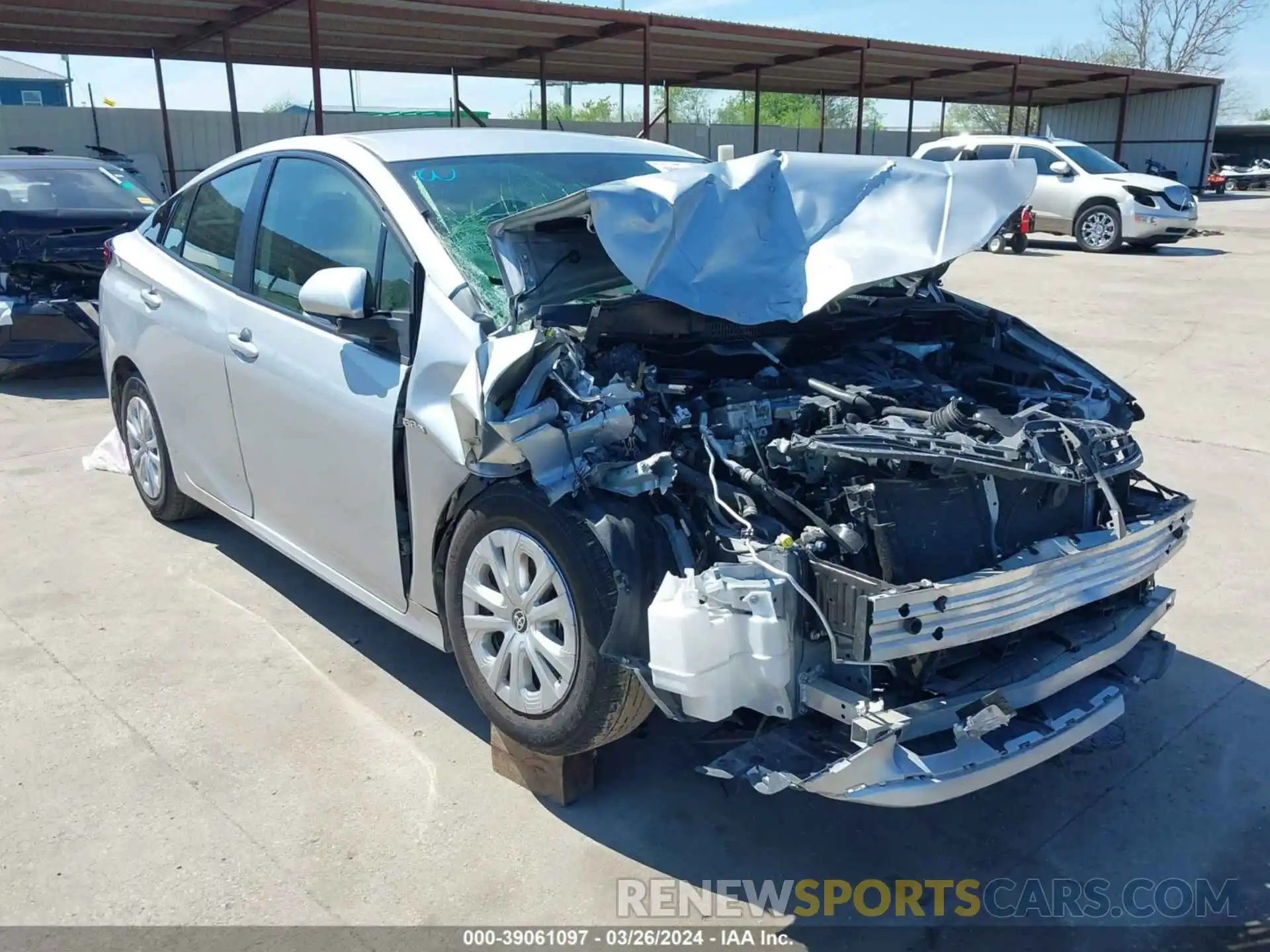 1 Photograph of a damaged car JTDKAMFU9M3140141 TOYOTA PRIUS 2021