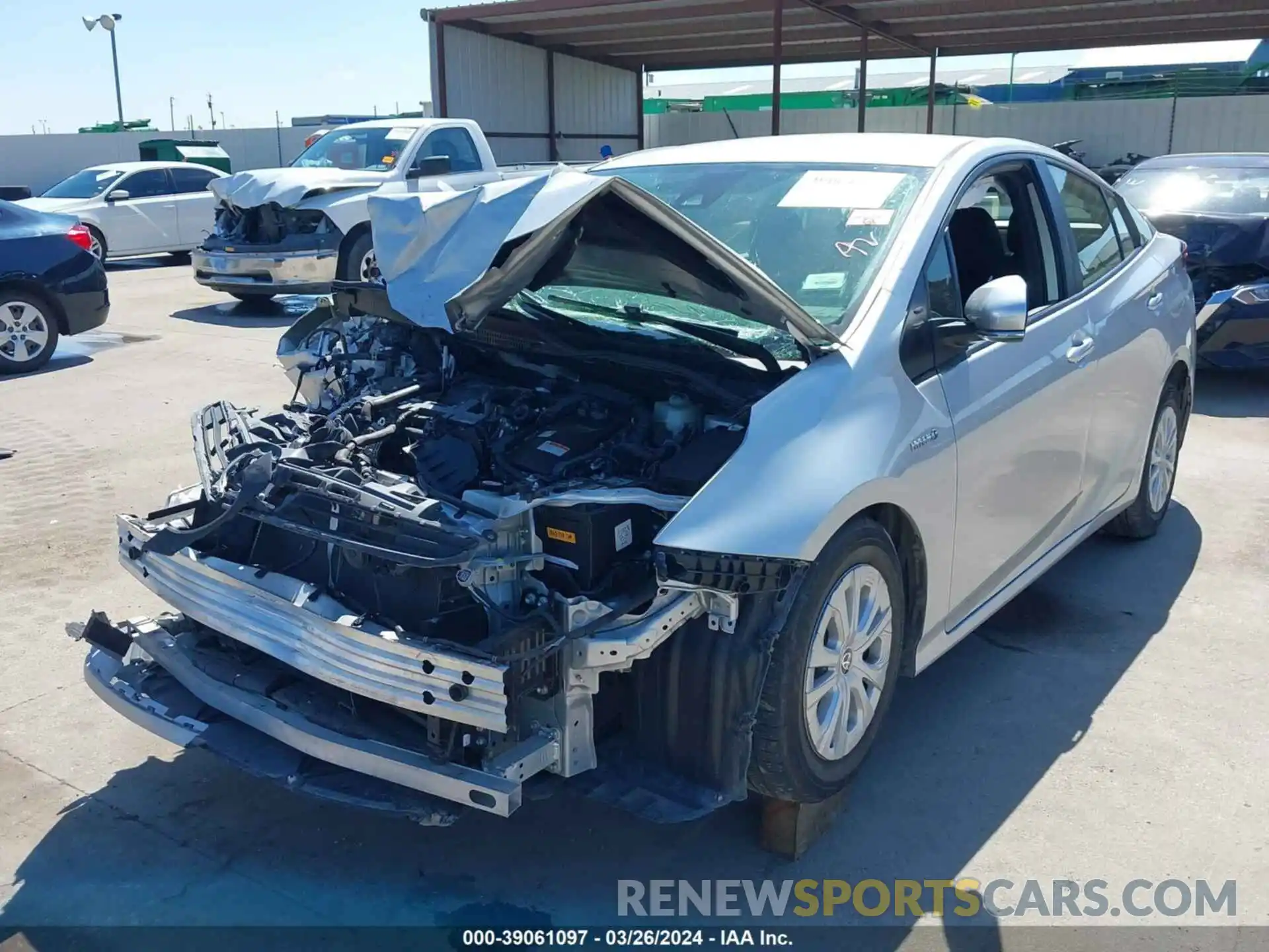 2 Photograph of a damaged car JTDKAMFU9M3140141 TOYOTA PRIUS 2021