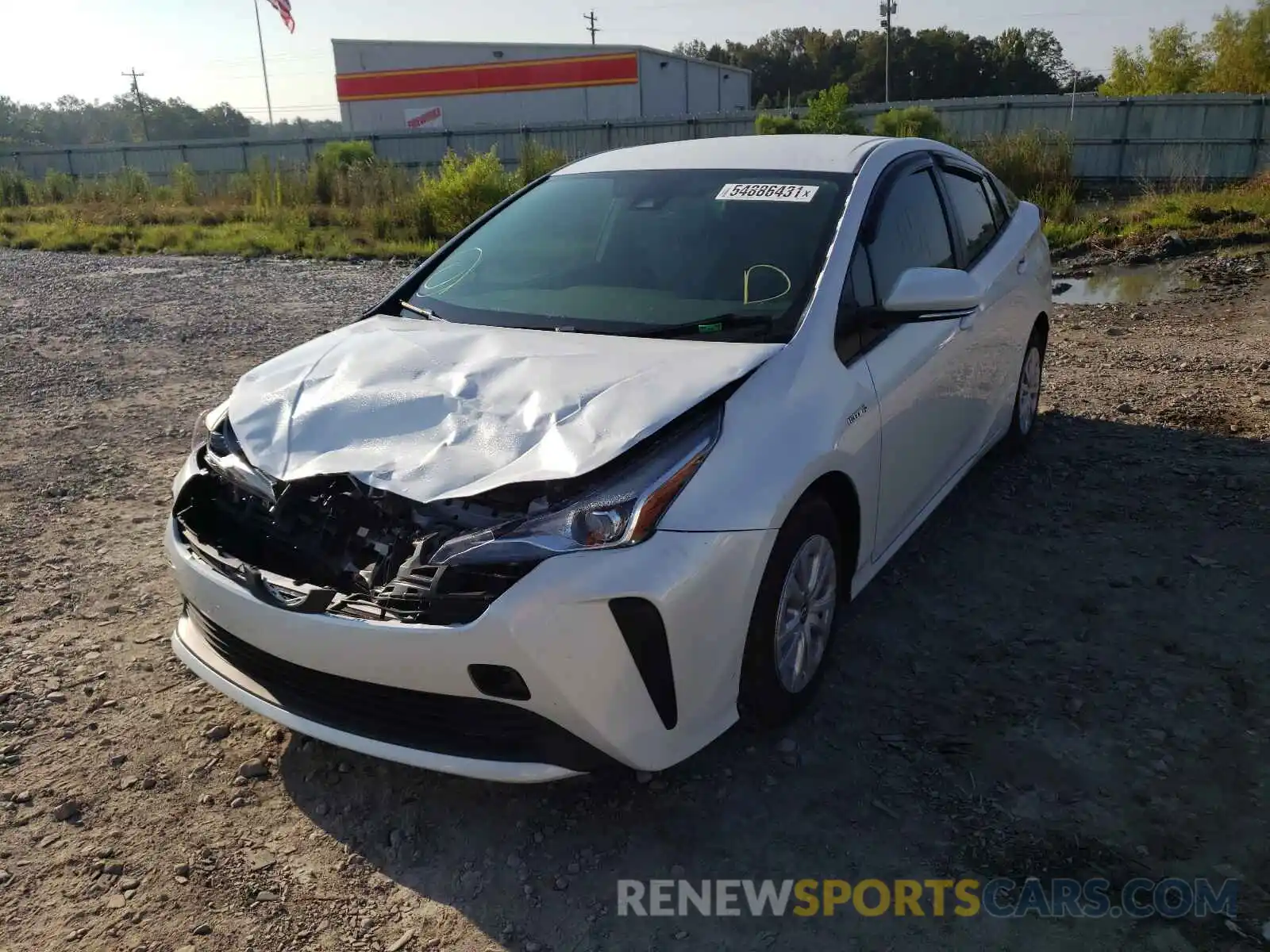 2 Photograph of a damaged car JTDKAMFU9M3140317 TOYOTA PRIUS 2021