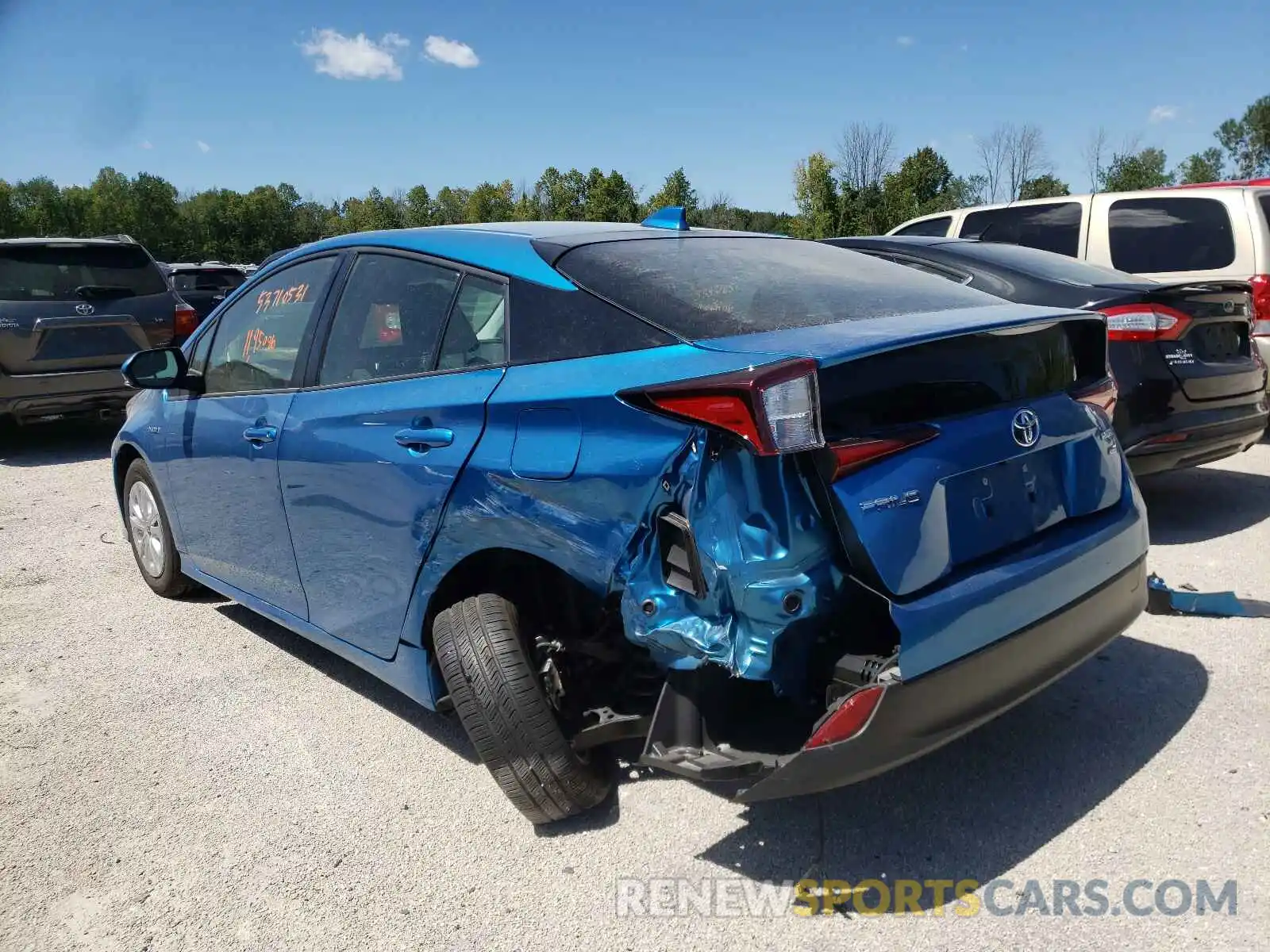 3 Photograph of a damaged car JTDKAMFU9M3140866 TOYOTA PRIUS 2021