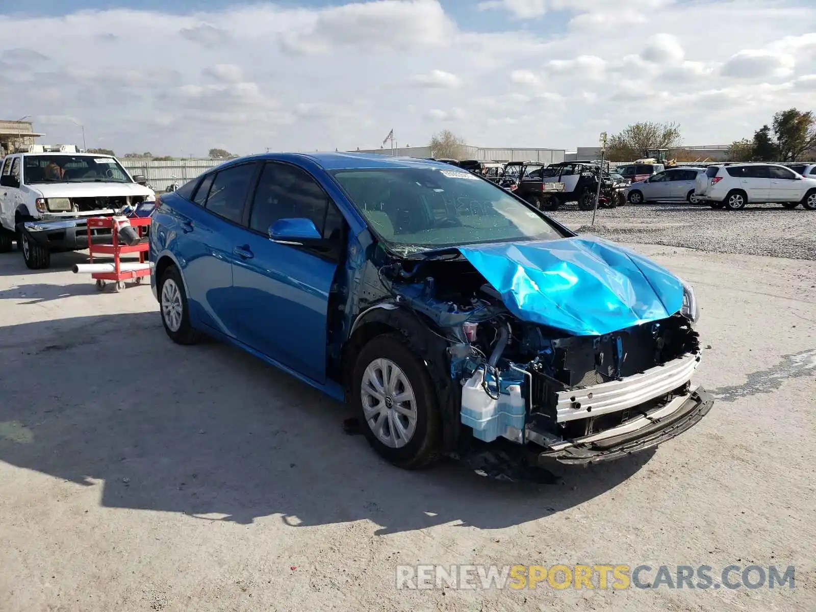 1 Photograph of a damaged car JTDKAMFU9M3141144 TOYOTA PRIUS 2021