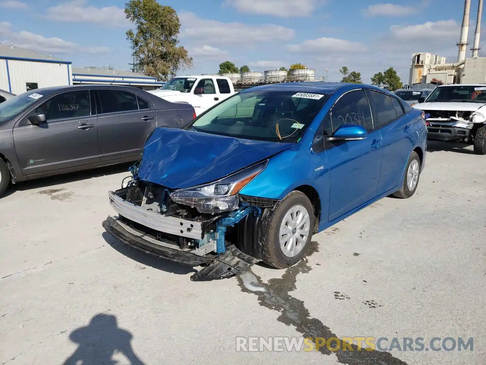 2 Photograph of a damaged car JTDKAMFU9M3141144 TOYOTA PRIUS 2021