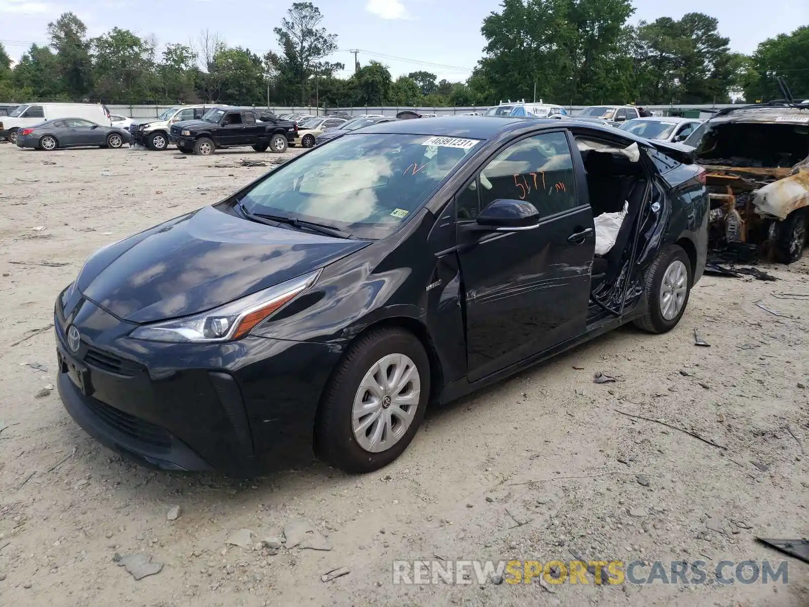 2 Photograph of a damaged car JTDKAMFU9M3141354 TOYOTA PRIUS 2021