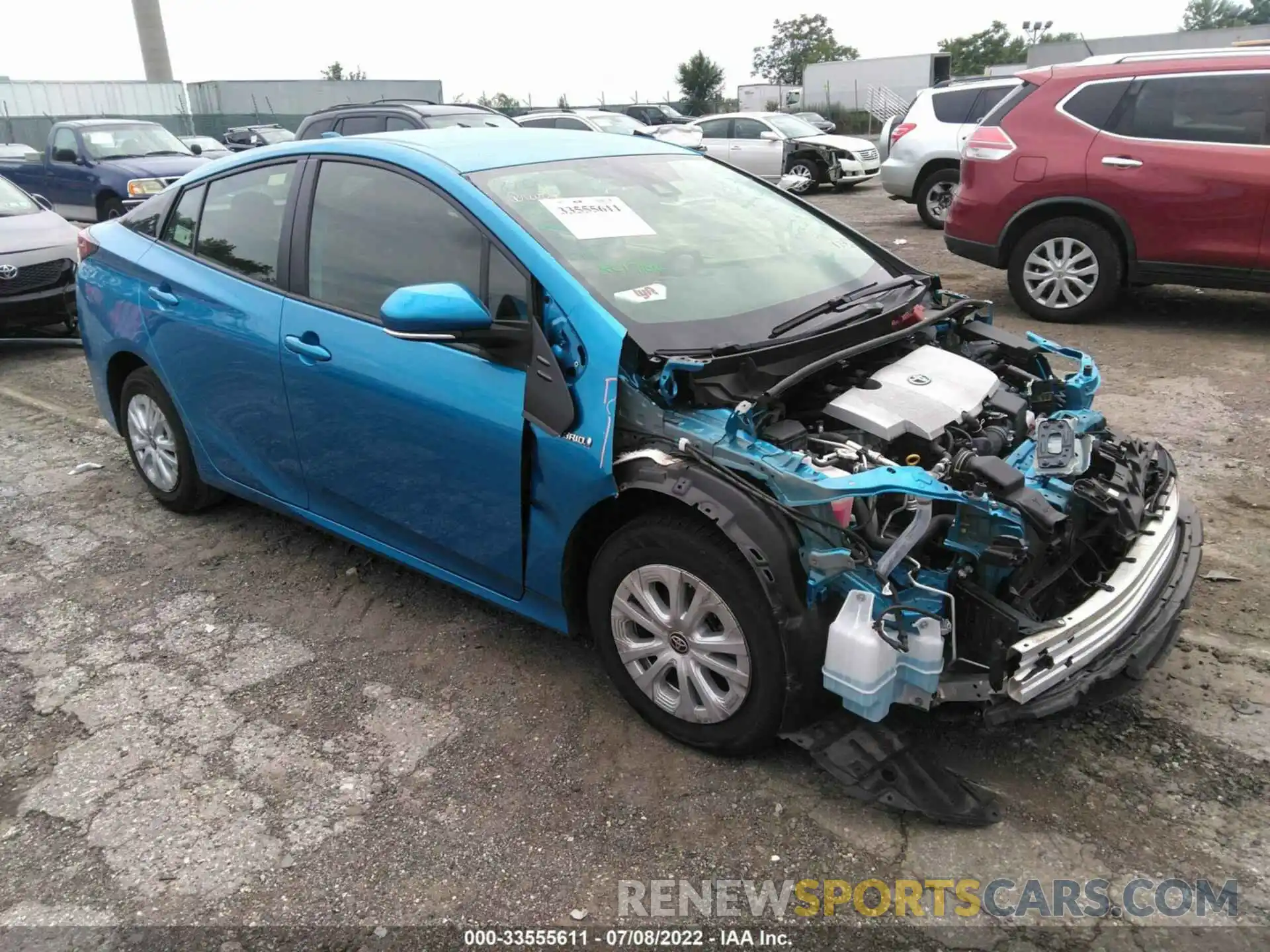 1 Photograph of a damaged car JTDKAMFU9M3141368 TOYOTA PRIUS 2021