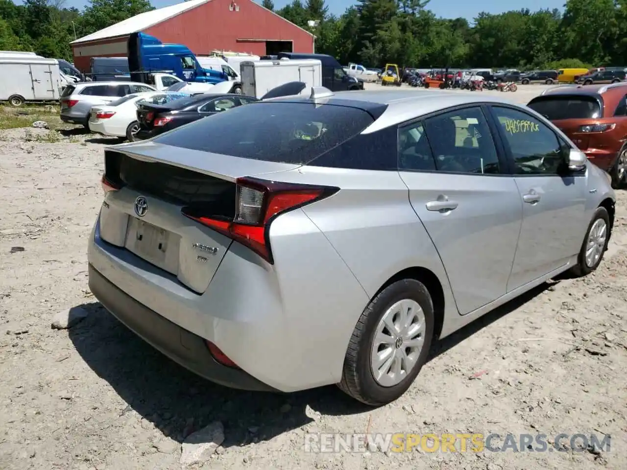 4 Фотография поврежденного автомобиля JTDKAMFU9M3142486 TOYOTA PRIUS 2021