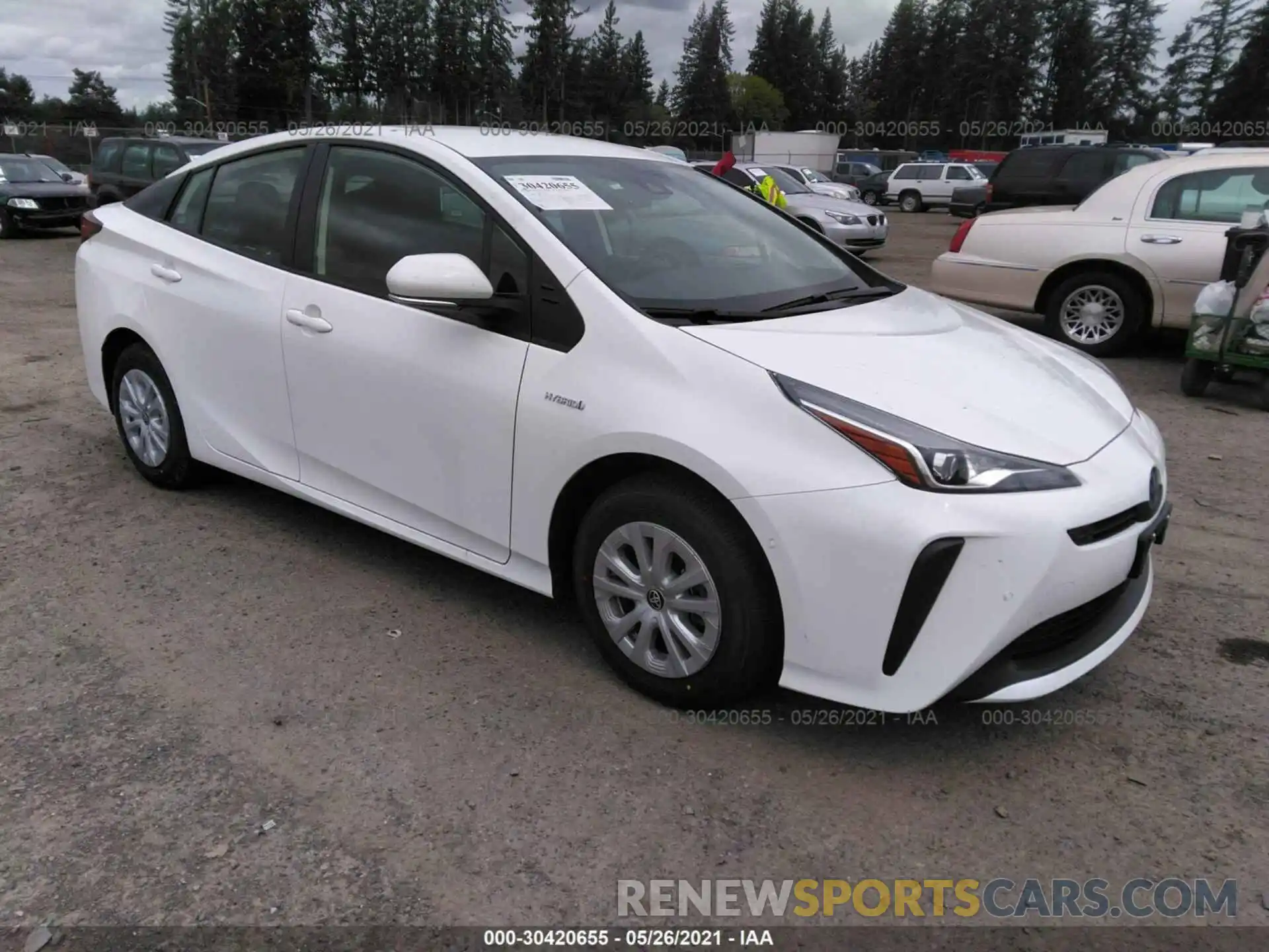 1 Photograph of a damaged car JTDKAMFU9M3144027 TOYOTA PRIUS 2021