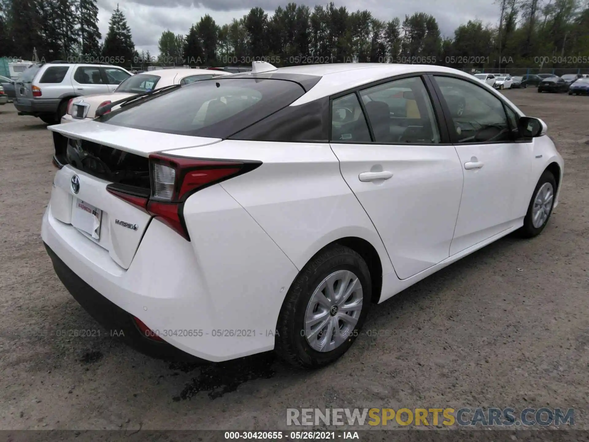 4 Photograph of a damaged car JTDKAMFU9M3144027 TOYOTA PRIUS 2021