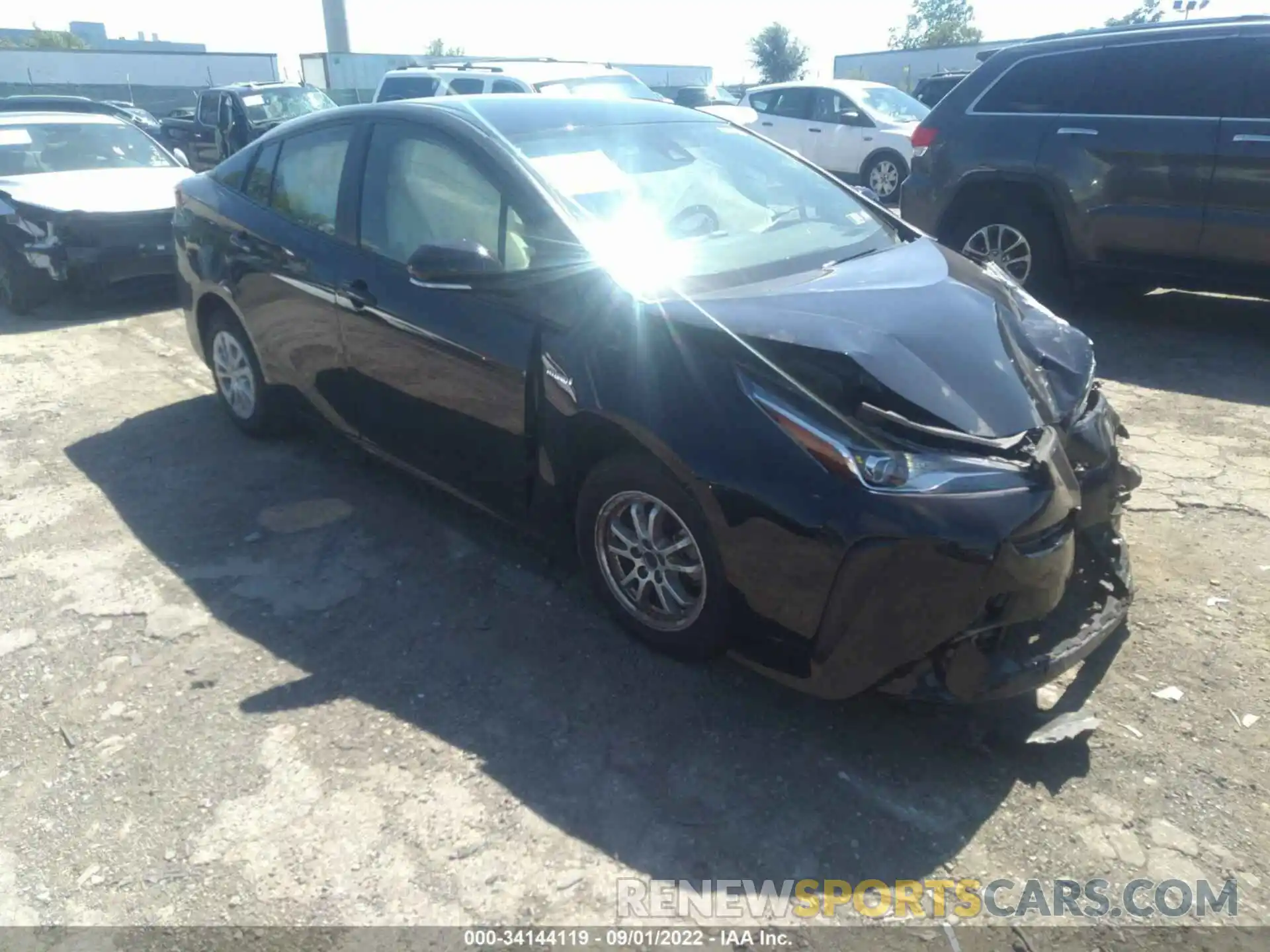 1 Photograph of a damaged car JTDKAMFU9M3144142 TOYOTA PRIUS 2021