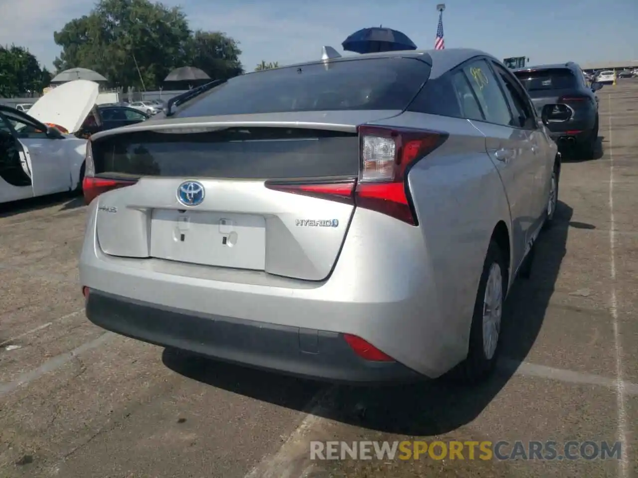 4 Photograph of a damaged car JTDKAMFU9M3147445 TOYOTA PRIUS 2021