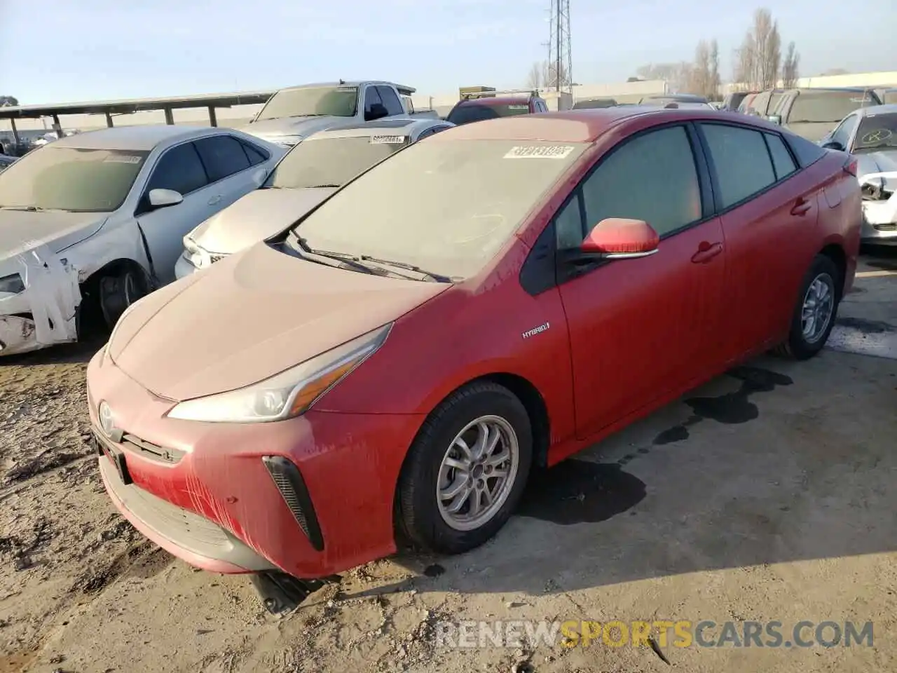 2 Фотография поврежденного автомобиля JTDKAMFU9M3148661 TOYOTA PRIUS 2021