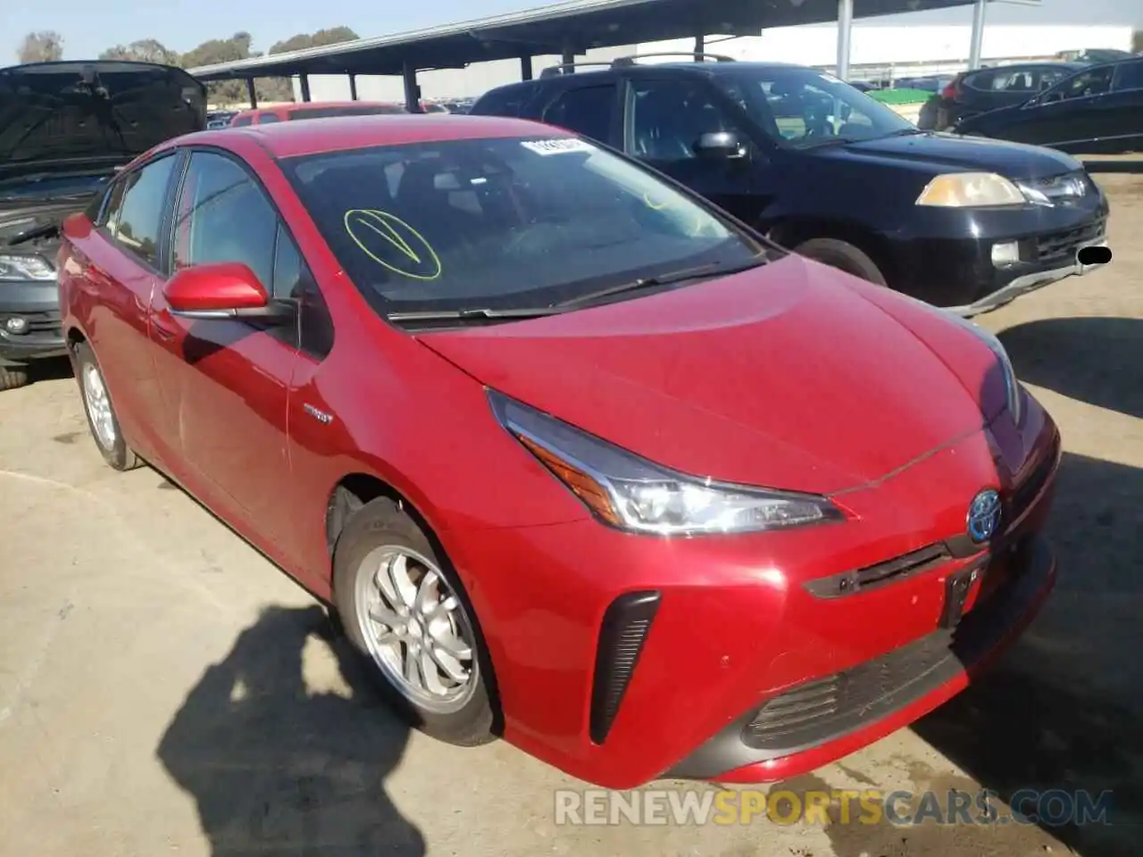 9 Фотография поврежденного автомобиля JTDKAMFU9M3148661 TOYOTA PRIUS 2021