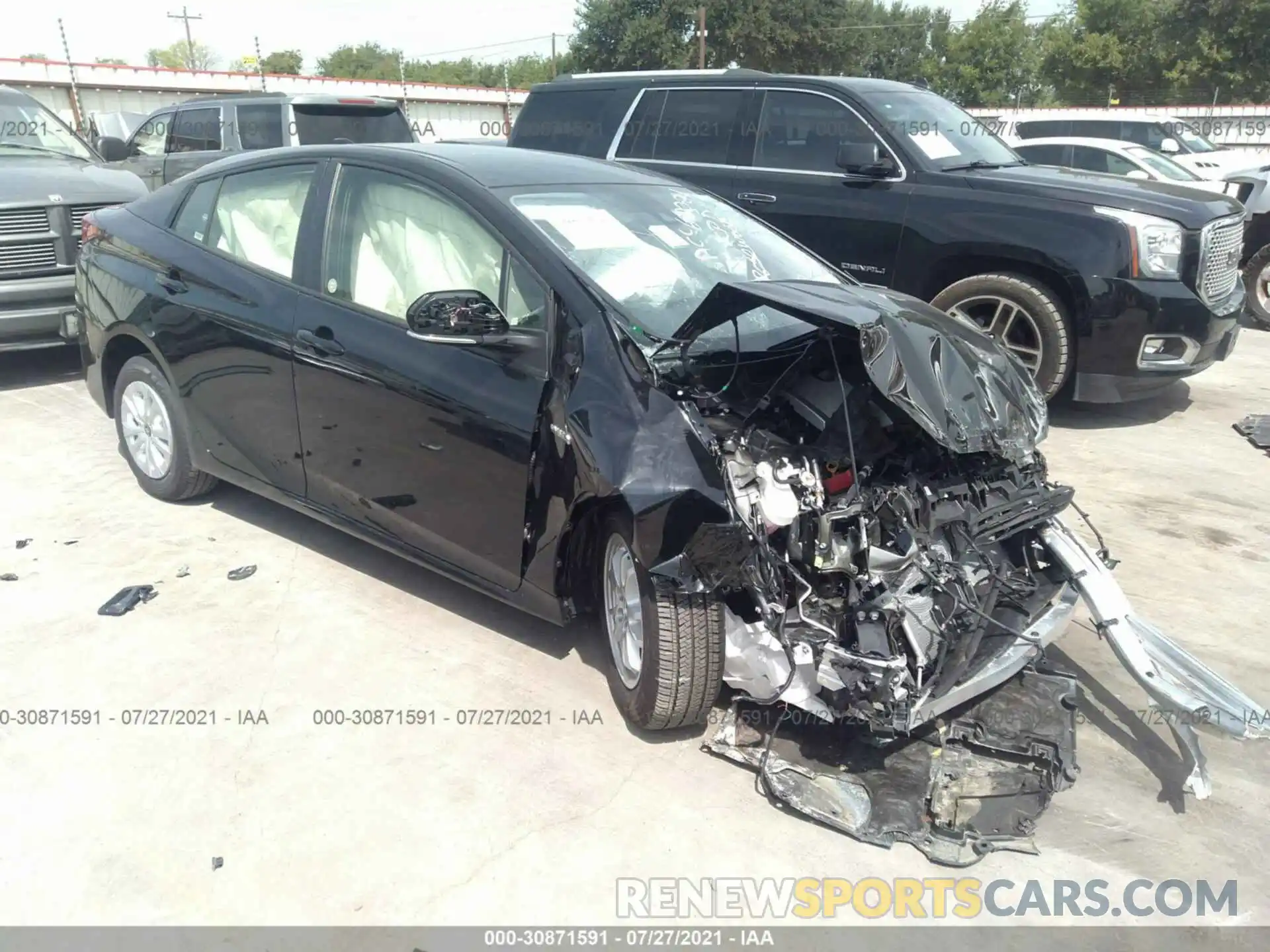 1 Photograph of a damaged car JTDKAMFU9M3148806 TOYOTA PRIUS 2021