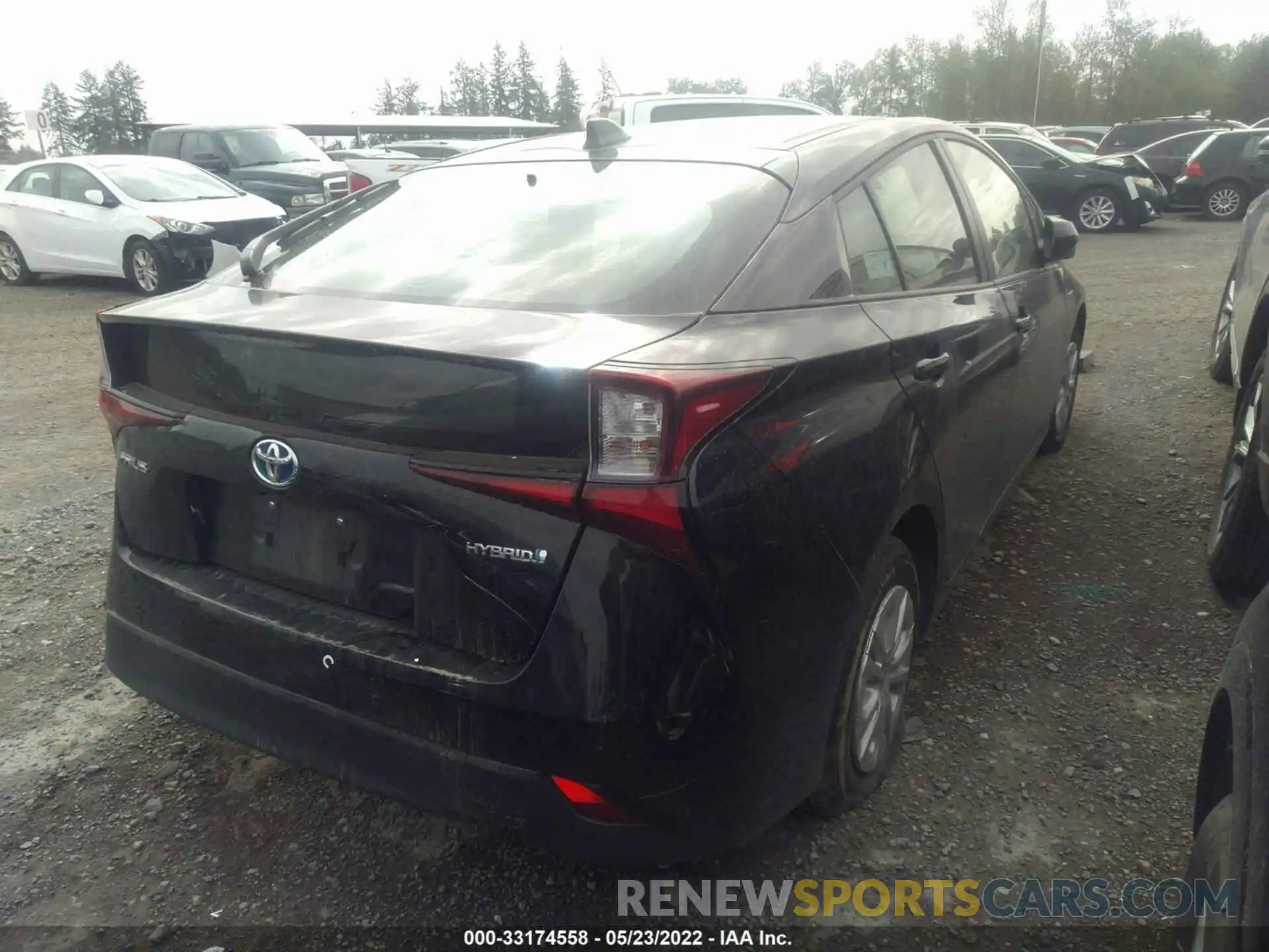 4 Фотография поврежденного автомобиля JTDKAMFU9M3148871 TOYOTA PRIUS 2021