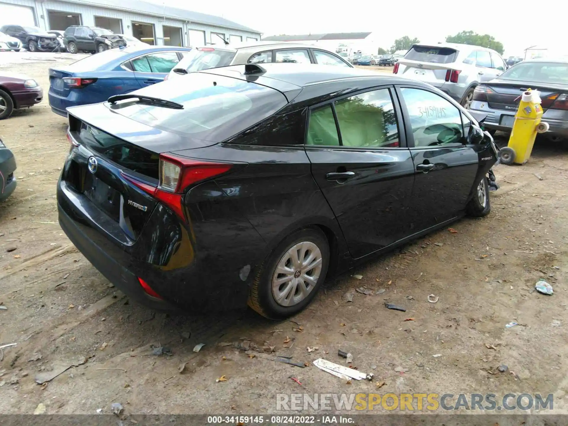 4 Фотография поврежденного автомобиля JTDKAMFU9M3149194 TOYOTA PRIUS 2021