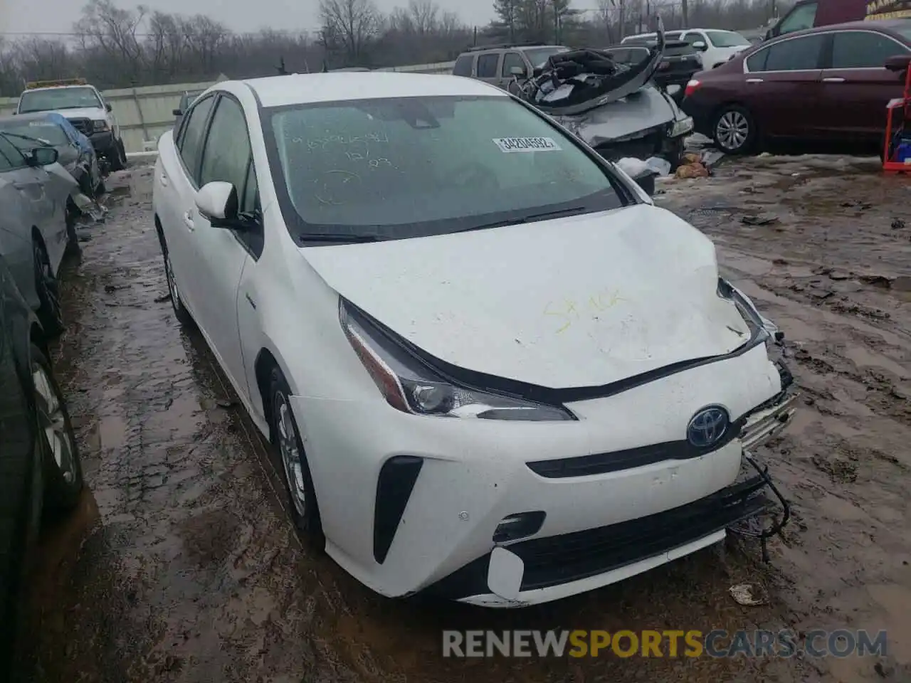 1 Photograph of a damaged car JTDKAMFU9M3150197 TOYOTA PRIUS 2021