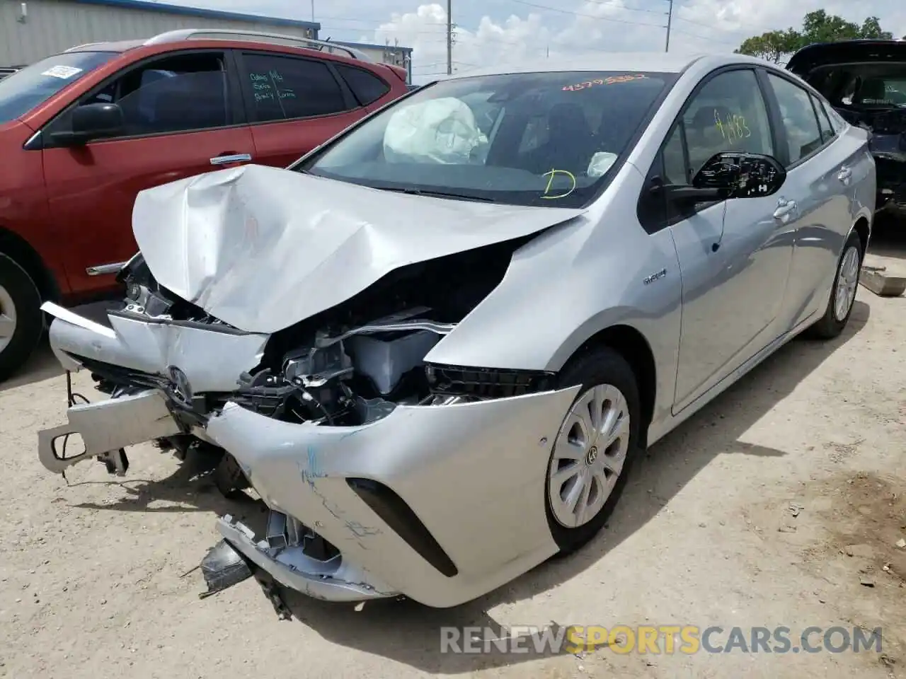 2 Photograph of a damaged car JTDKAMFU9M3151334 TOYOTA PRIUS 2021